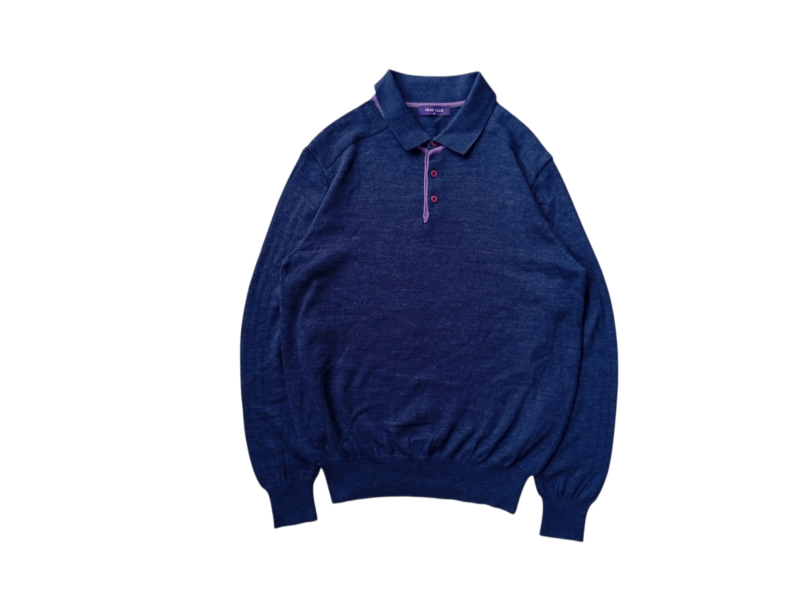 Japanese Brand Tradclub knit poloshirt Size US M / EU 48-50 / 2 - 1 Thumbnail