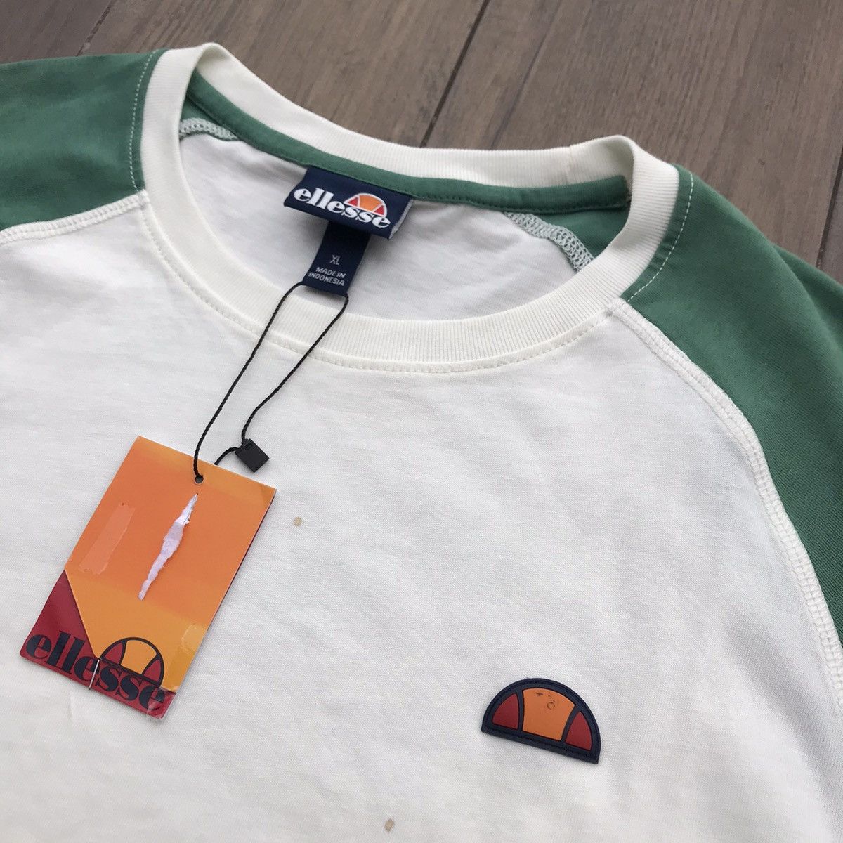 Ellesse Ellesse Italia Originals Raglan Tshirt tee shirt white beige Size US XL / EU 56 / 4 - 5 Thumbnail