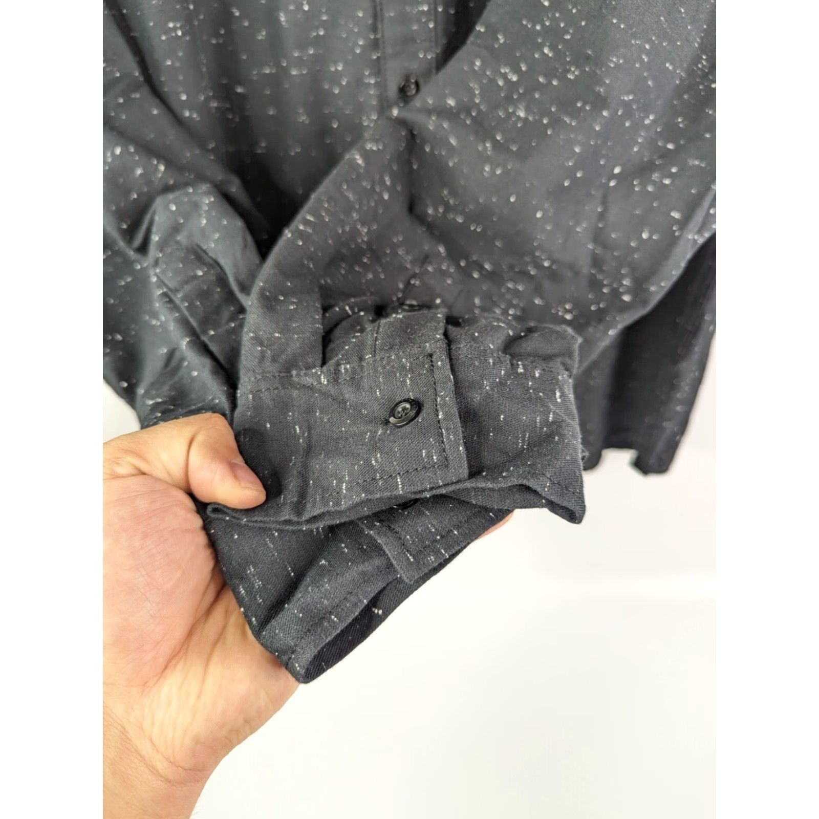 Vintage VINTAGE Rock & Republic Cotton Shirt Long Sleeve Black XL Men Button-Up Size US XL / EU 56 / 4 - 3 Thumbnail