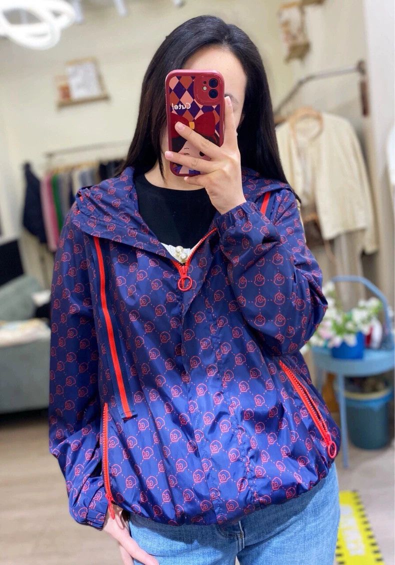 Gucci Gucci Double Glogo full print blue zipper jacket 2502-Nexta Size US XS / EU 42 / 0 - 9 Thumbnail