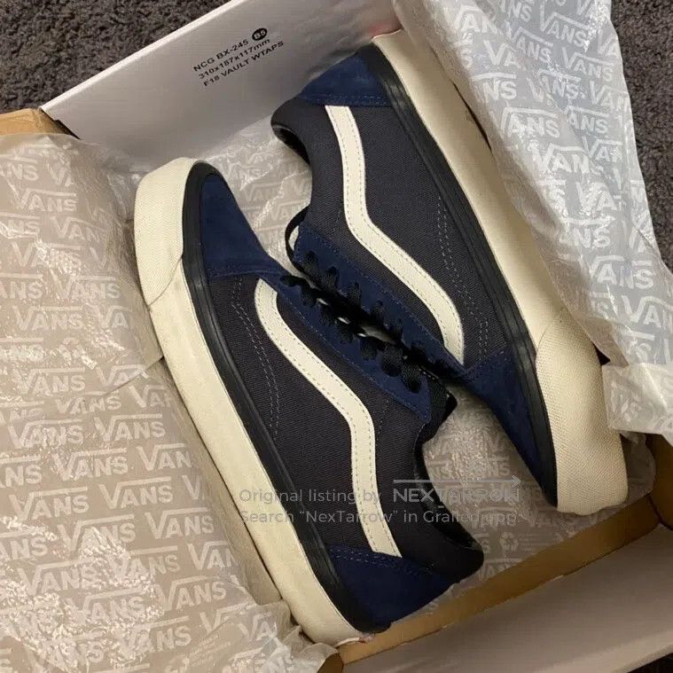 Wtaps Wtaps Collaboration deep blue low-top shoes Size US 5.5 / EU 38 - 2 Thumbnail