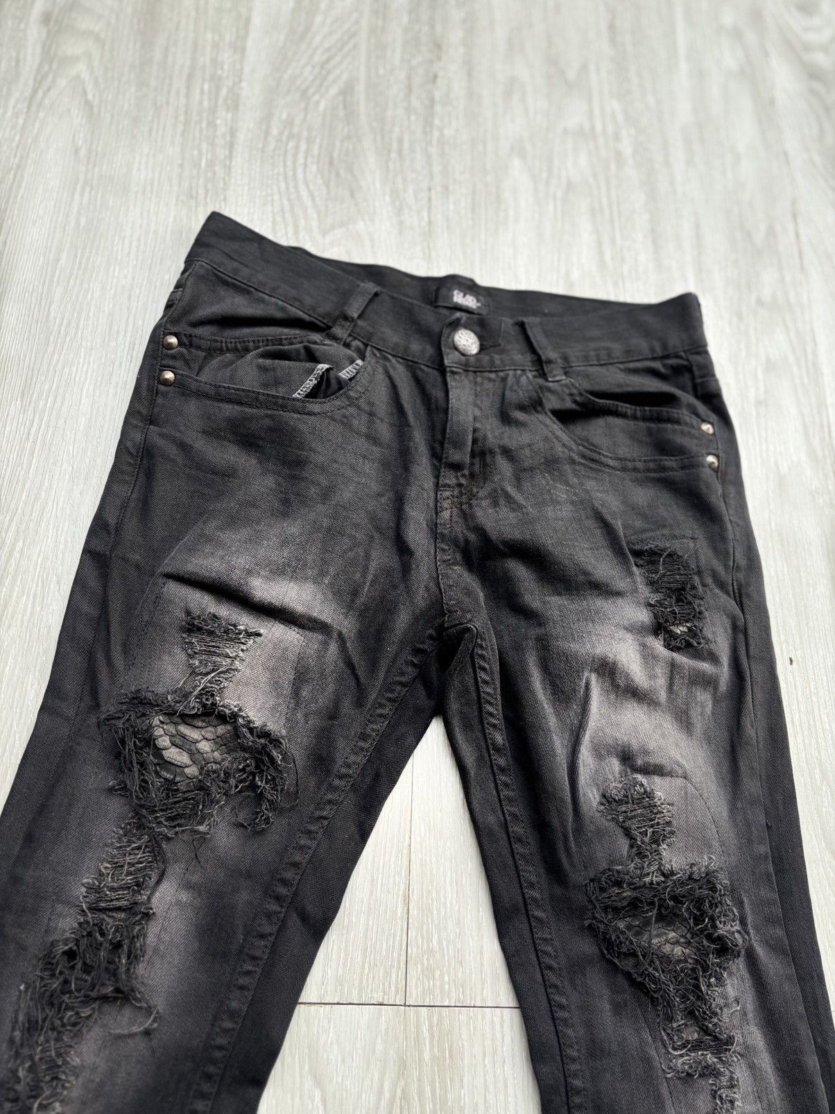 Japanese Brand GLADNEWS distressed flare jeans Size US 28 / EU 44 - 4 Thumbnail