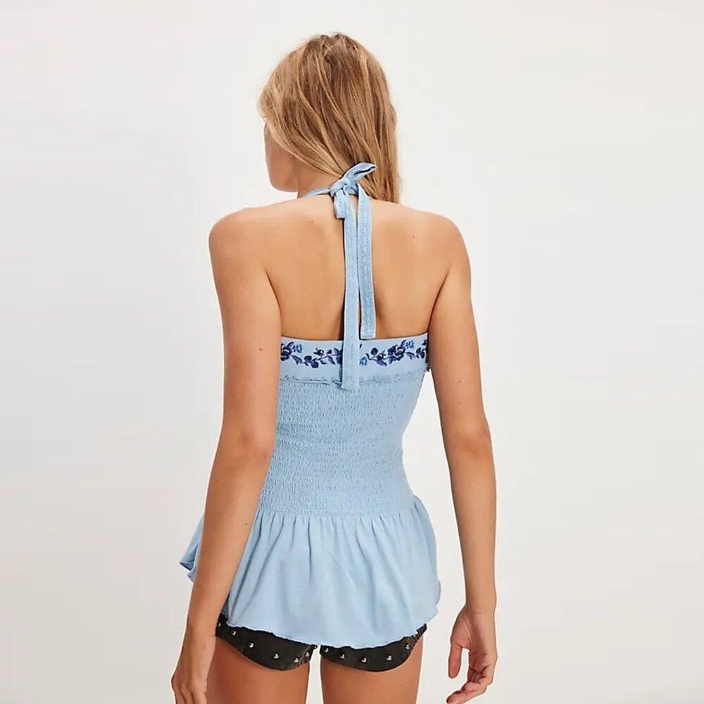 Free People NWT New $98 Free People Alee Top In Larkspur Size M Size M / US 6-8 / IT 42-44 - 2 Thumbnail