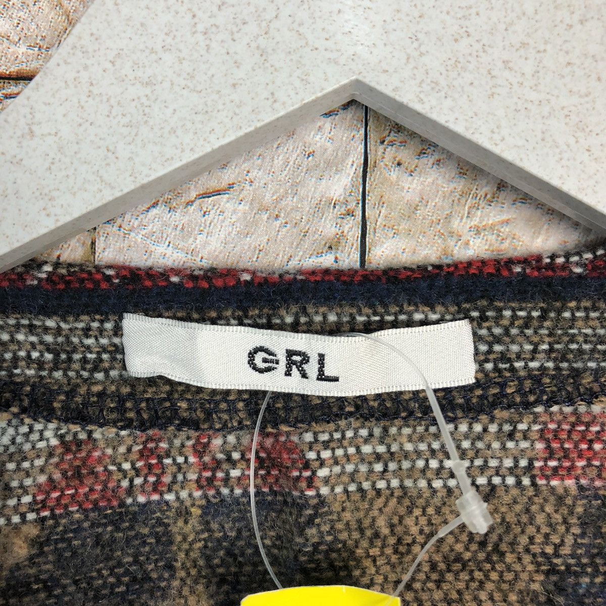 Homespun Knitwear GRL Brown Cardigan navajo art Knitwear #A264 Size US M / EU 48-50 / 2 - 9 Thumbnail
