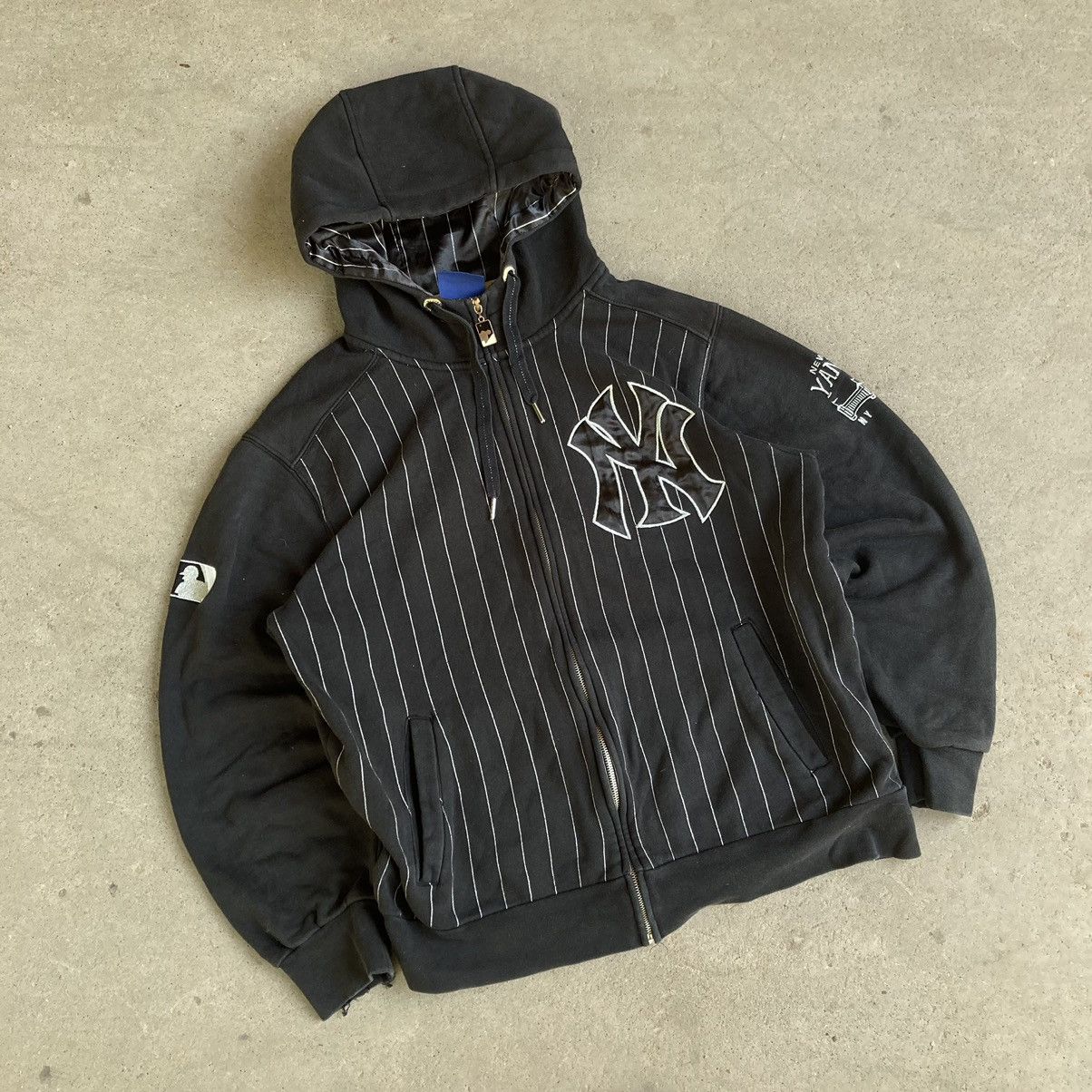 Cooperstown Collection × Vintage VINTAGE NEW YORK YANKEES COOPERSTOWN MLB HOODIE Size US XL / EU 56 / 4 - 1 Thumbnail