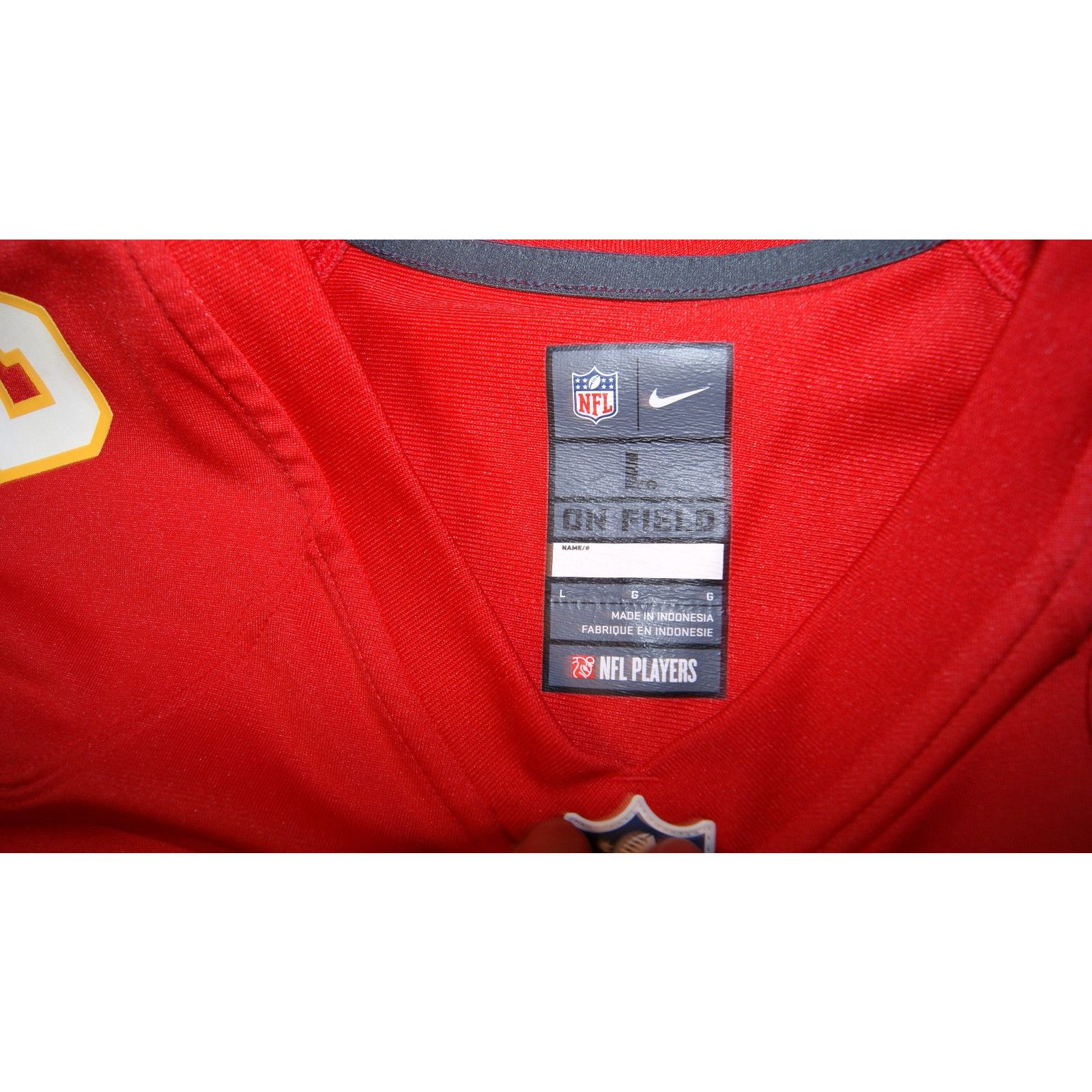 Nike Nike Red On Field Jersey Kansas City Chiefs Men's Large Size US L / EU 52-54 / 3 - 3 Thumbnail
