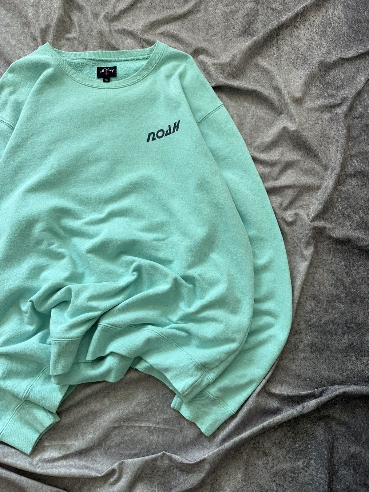 Noah NOAH NYC "It's a very deep sea" Sky Blue Sweatshirt Size XL Size US XL / EU 56 / 4 - 9 Thumbnail