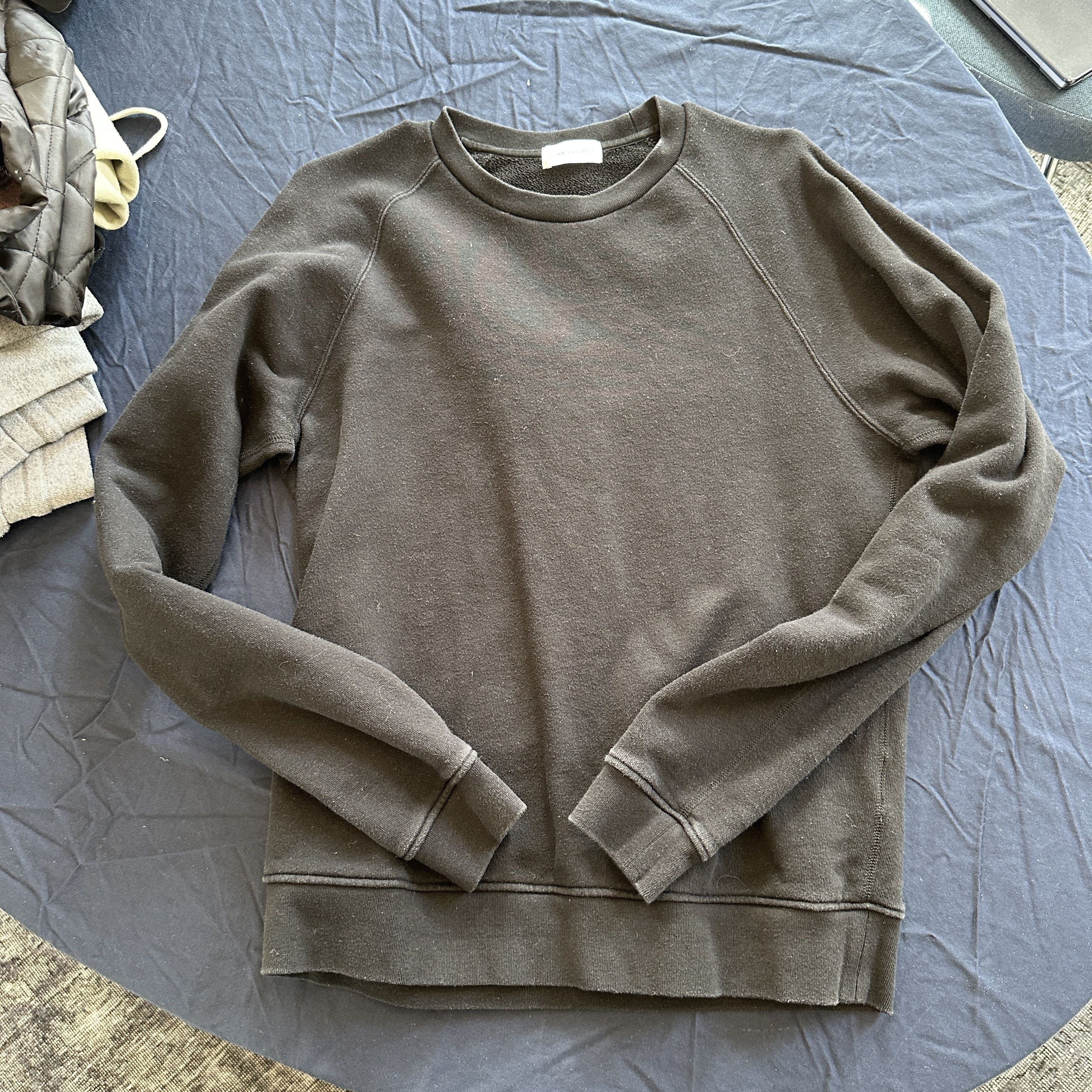 John Elliott John Elliot Crewneck Sweatshirt - Black - Size L/3 Size US L / EU 52-54 / 3 - 1 Thumbnail