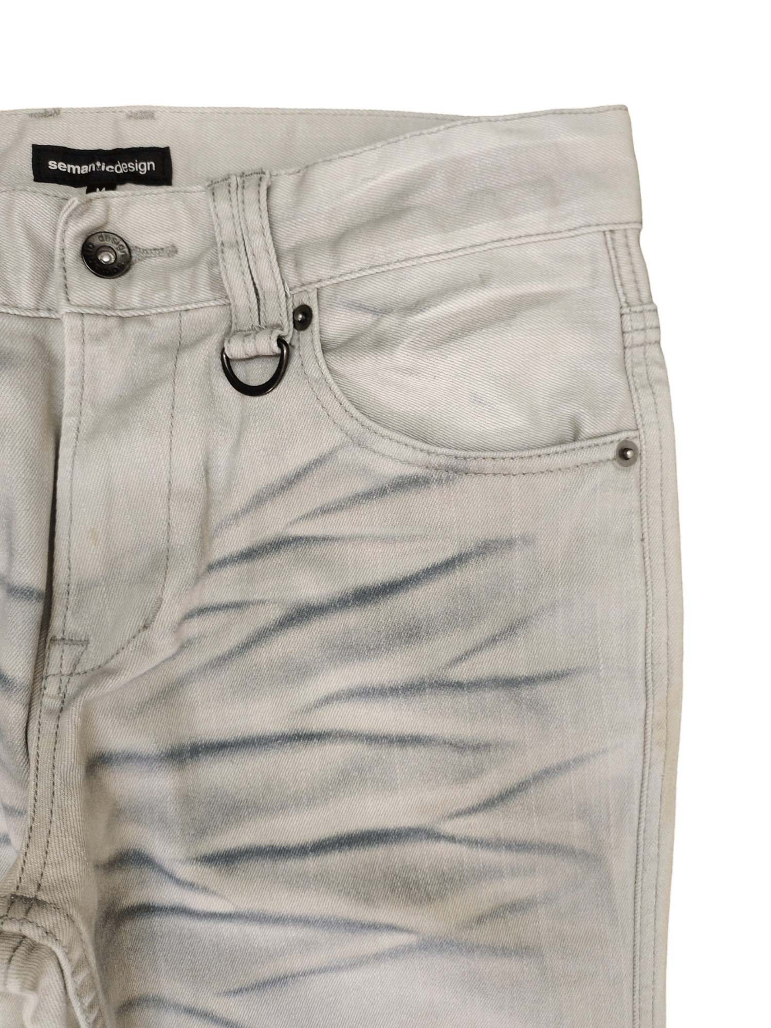 semanticdesign Semantic Design Clawmark Charcoal Design Denim Jeans Size US 31 - 3 Thumbnail