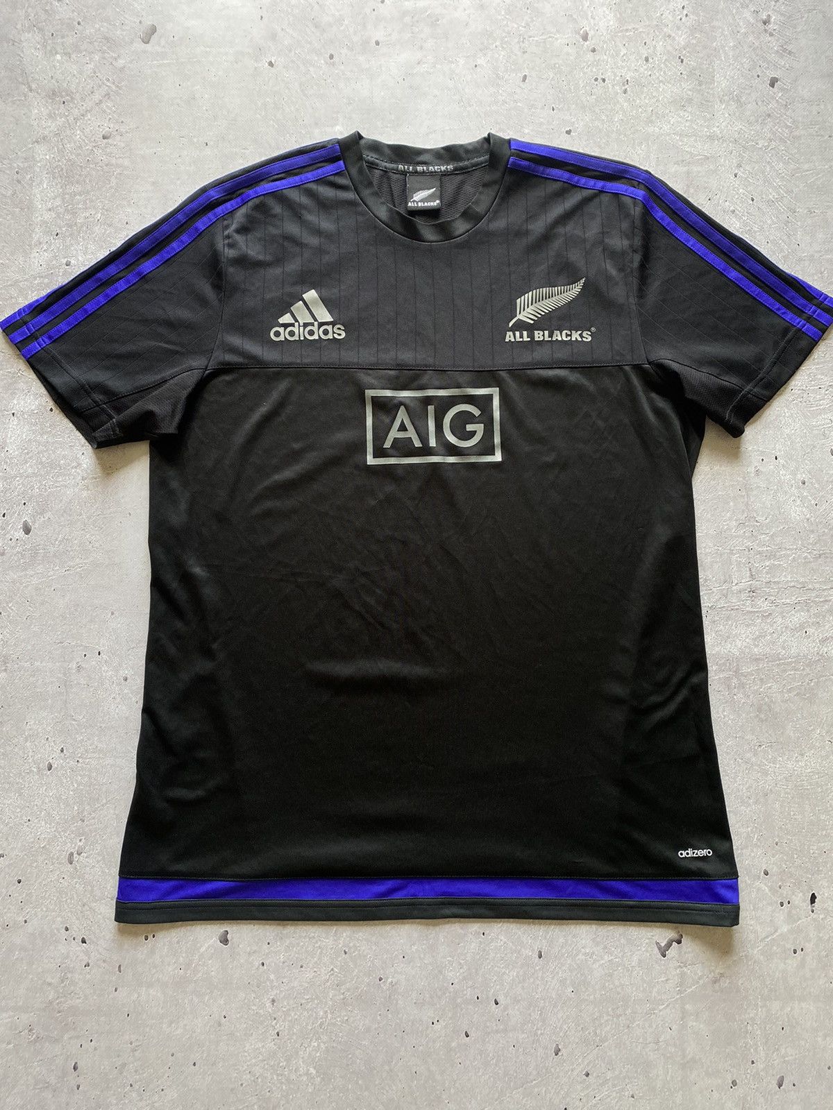 Adidas Adidas New Zealand All Blacks Rugby World Cup Train Jersey Size US L / EU 52-54 / 3 - 2 Thumbnail