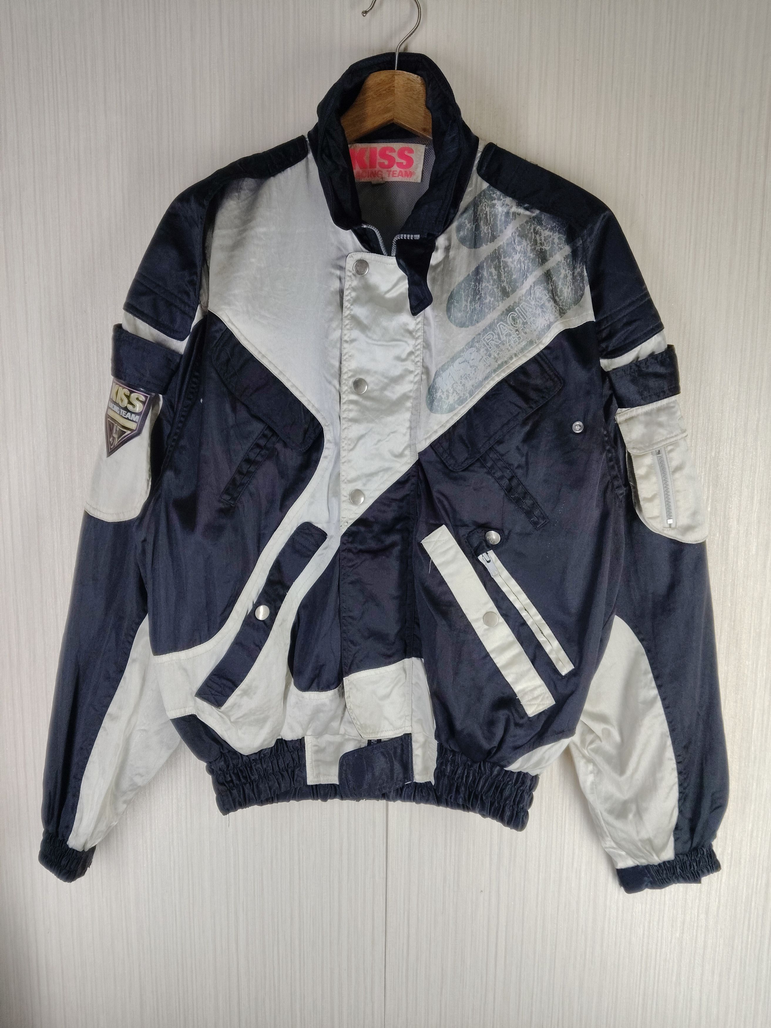 Sports Specialties Rare Vintage 90s Kiss Racing Team Bomber Jacket Size US M / EU 48-50 / 2 - 2 Thumbnail
