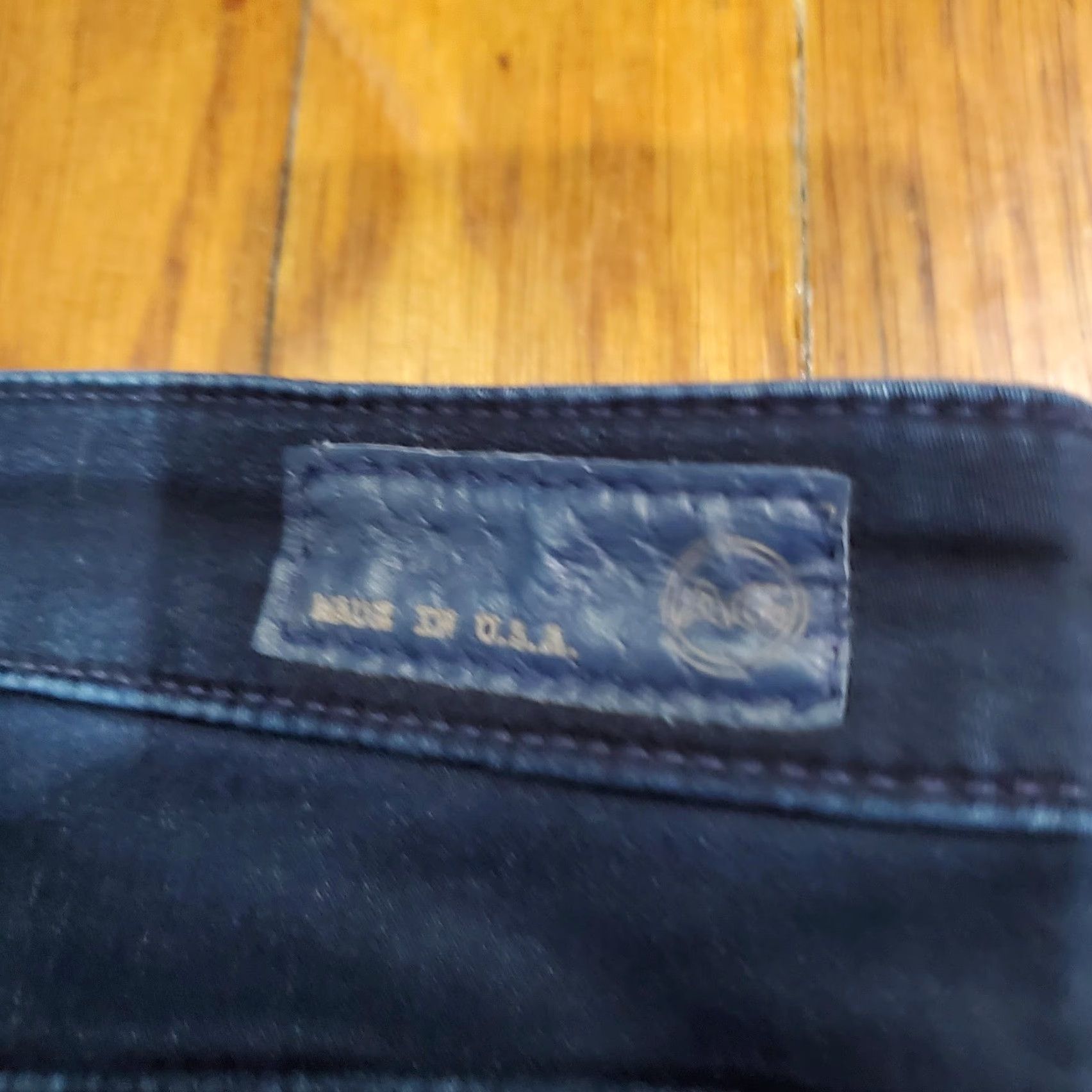 Vintage AG Adriano Goldschmied Jeans Womens 31R Blue The Middi Mid-Rise Jegging Stretch Jeans Women Slim Pockets 5-Pocket Denim Dark Fall Size 24" / US 00 / IT 34 - 4 Thumbnail
