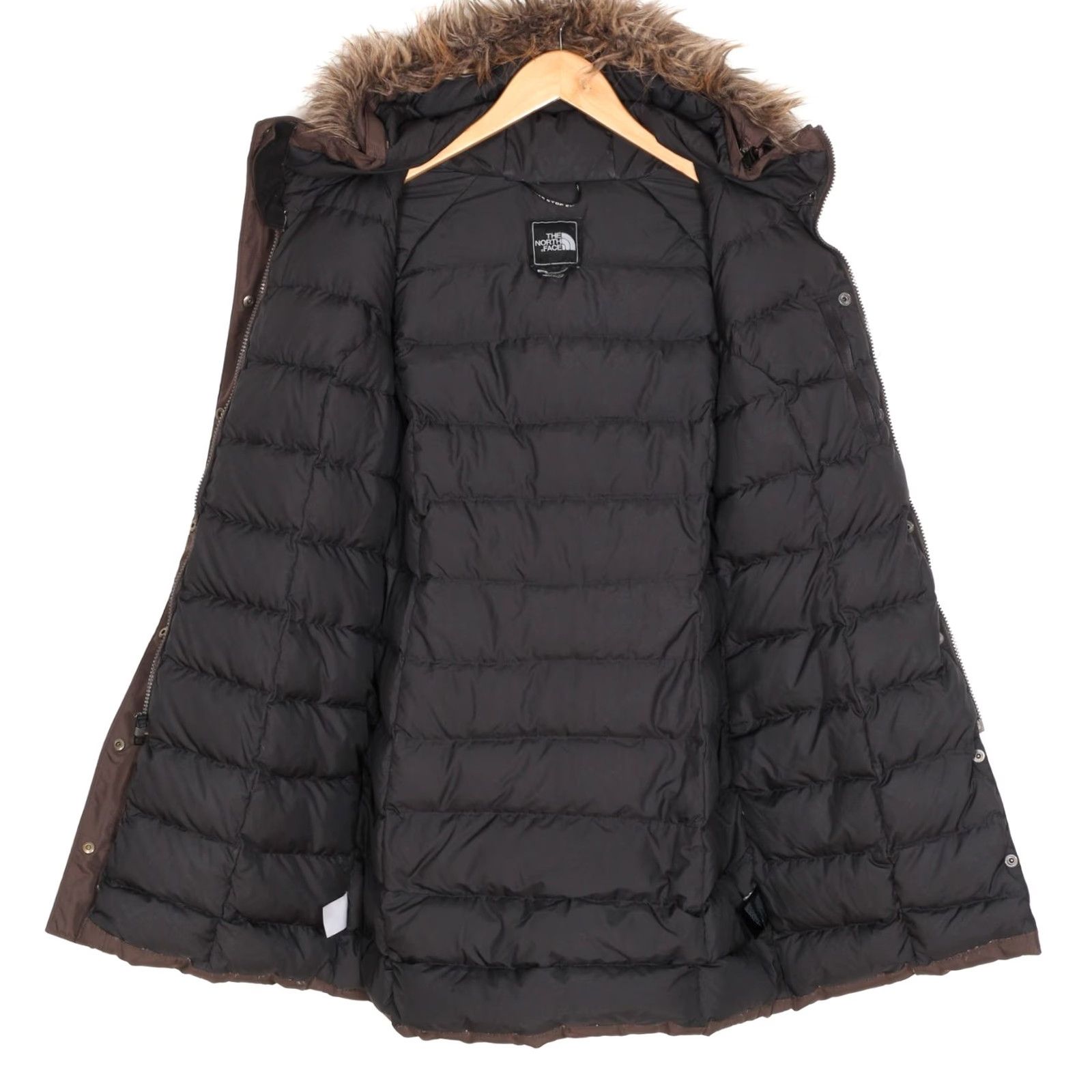 The North Face The North Face HYVENT Fur Hooded Belted Down Parka Jacket Women S MJ6064 Jacket Womens Brown Long Down Coat Size S / US 4 / IT 40 - 4 Thumbnail