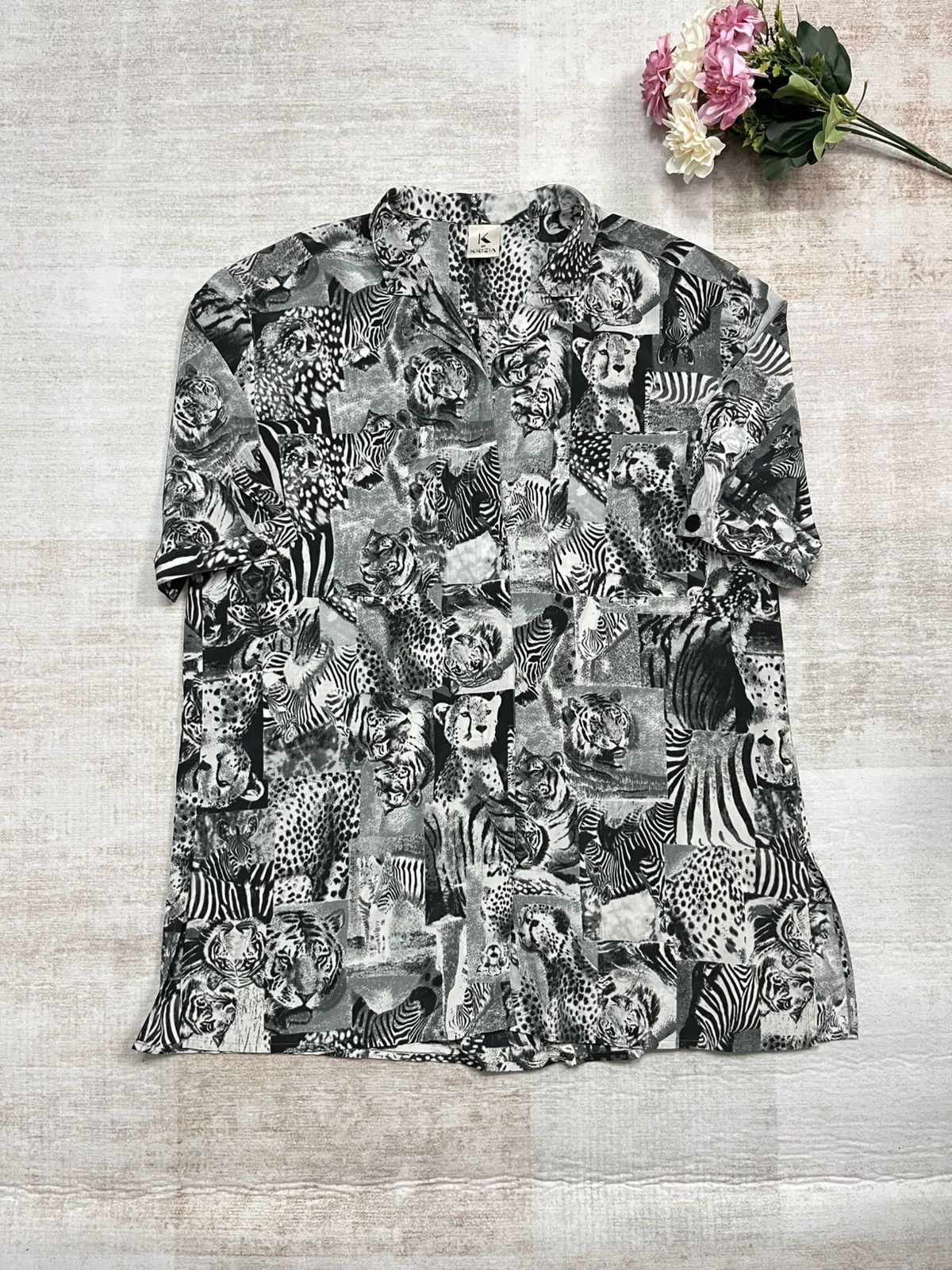 Krizia Vintage Animal Print Shirt Krizia Size XL / US 12-14 / IT 48-50 - 1 Thumbnail