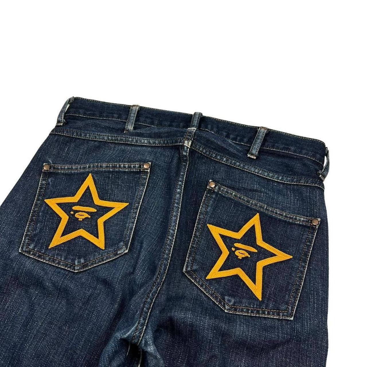 Bape Vintage Bape Embroidered Star Bapesta Jeans - Waist: 32” Size US 32 / EU 48 - 2 Thumbnail