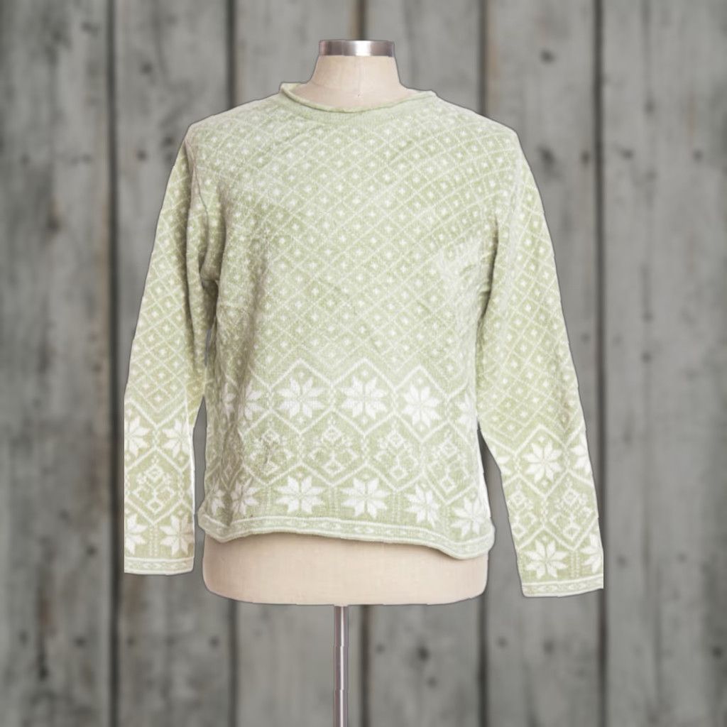 Croft & Barrow VINTAGE Croft & Barrow Green Ugly Christmas Pullover Shirt Mens XXL Green Holiday Snowflakes 34601 L Size L / US 10 / IT 46 - 1 Preview