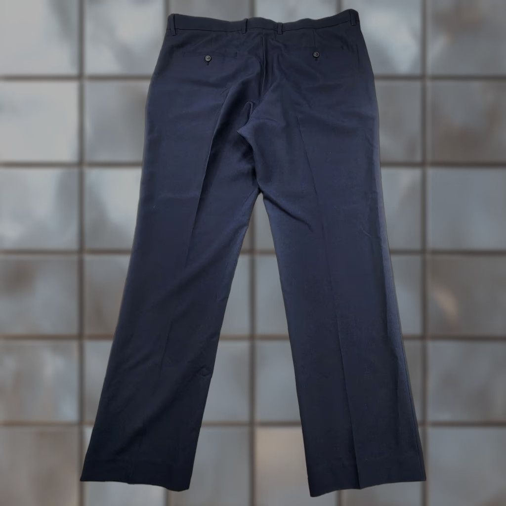 Perry Ellis Perry Ellis Pants Mens 38x30 Blue Slim Fit Dress Trousers Office Classic Polyester Size US 38 / EU 54 - 1 Thumbnail
