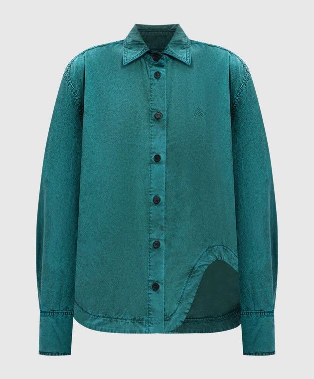 The Attico o1mle0426 Button Shirt in Green Size S / US 4 / IT 40 - 1 Thumbnail