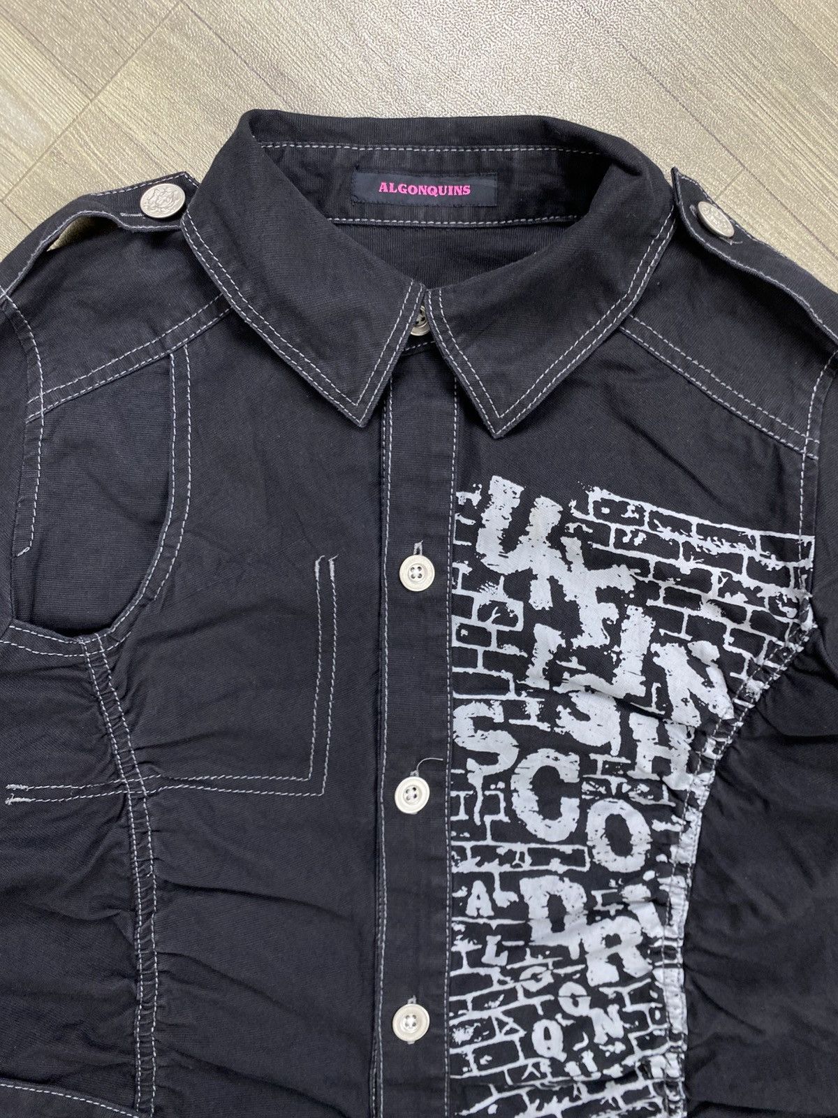If Six Was Nine Algonquins Bondage Punk LGB Style Button Up Coat Jacket Size US L / EU 52-54 / 3 - 4 Thumbnail