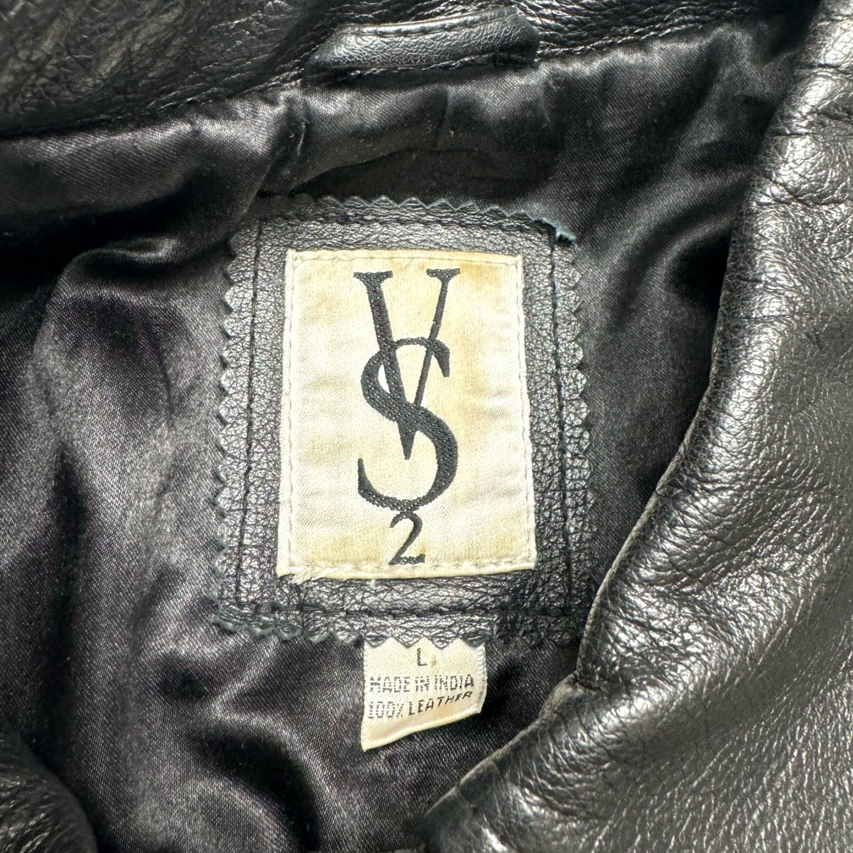 Victoria's Secret VINTAGE Y2K VS2 Victoria's Secret Leather Jacket Women Large Black Collared Button Long Sleeve Jacket Size L / US 10 / IT 46 - 5 Thumbnail