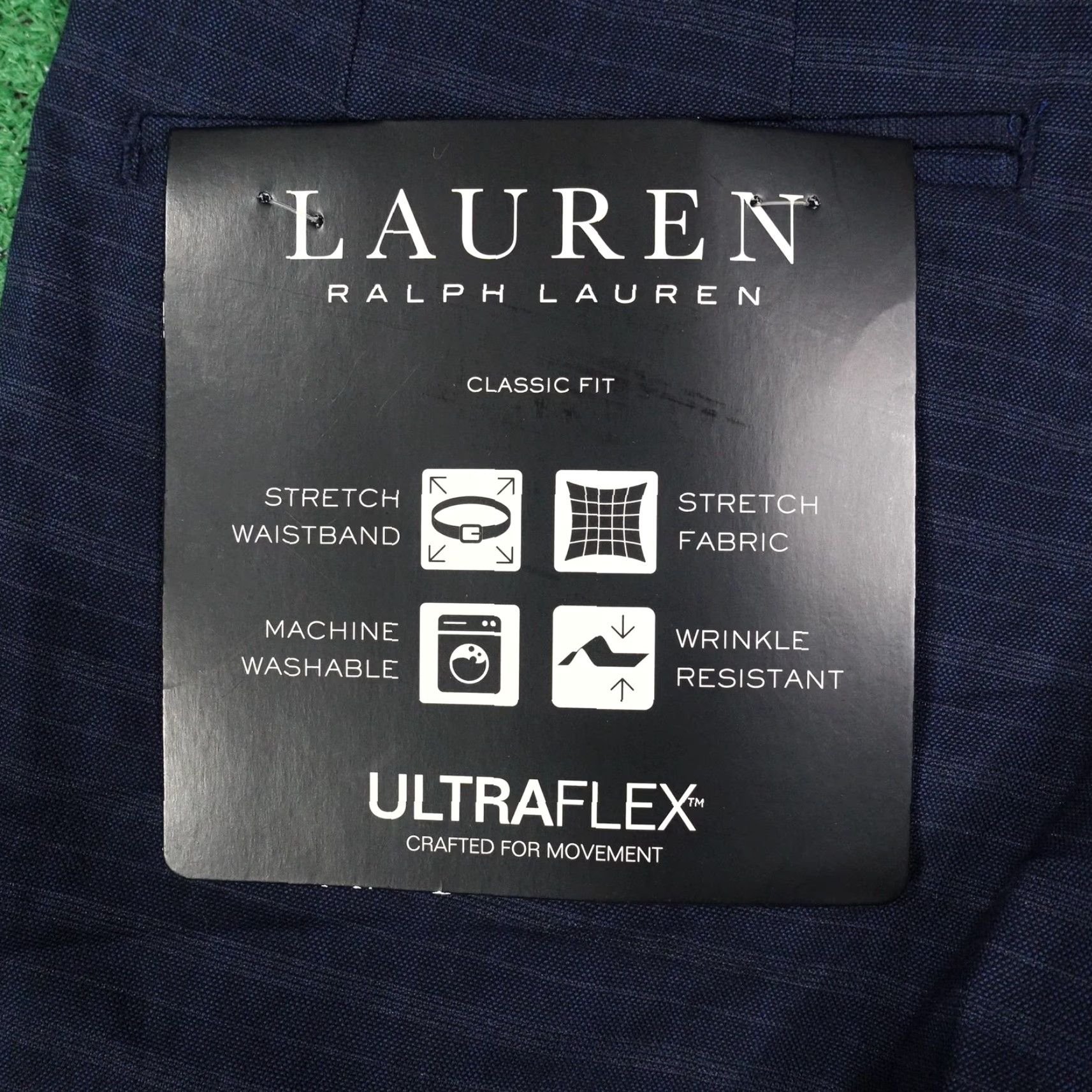 lauren ralph lauren men's classic fit ultraflex stretch dress pants Lauren Ralph Lauren Mens Classic-Fit UltraFlex Stretch Windowpane Pant –  Vanessa Jane main image 0