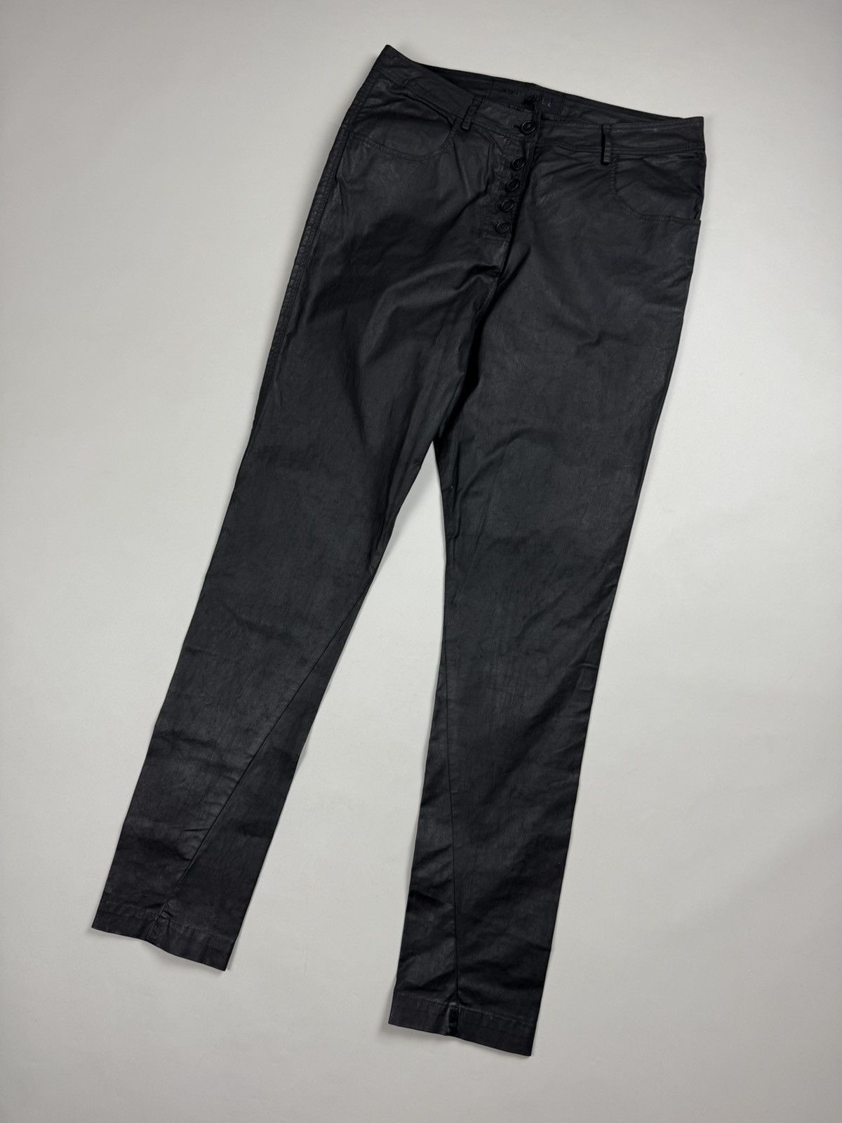 Rundholz BNWT! Rundholz Dip Coated Cotton Drop Crotch Pants Trousers Size 28" / US 6 / IT 42 - 4 Thumbnail