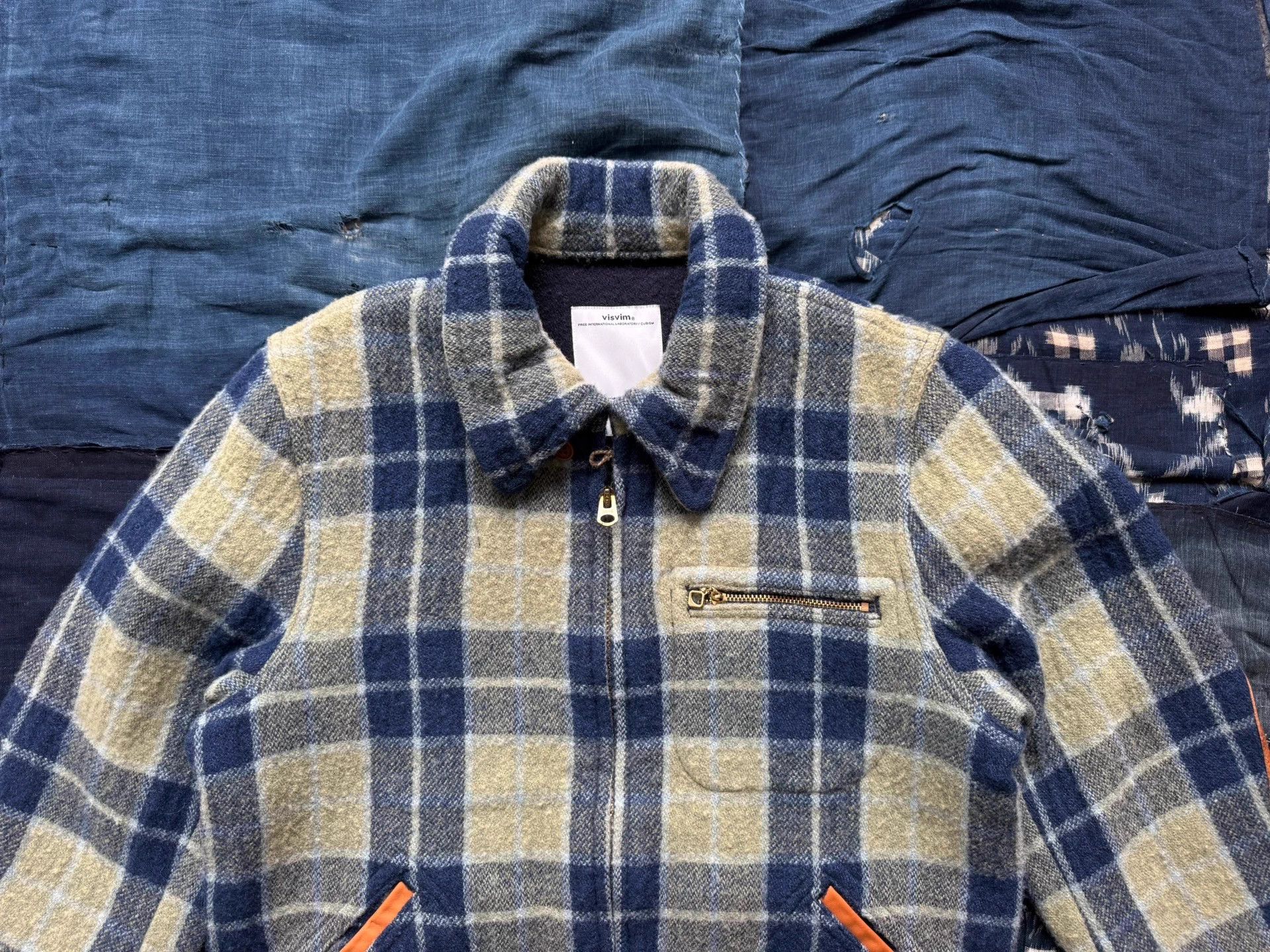 Visvim VISVIM 14AW JKT Plaid Leather Panel Wool Jacket Size US S / EU 44-46 / 1 - 4 Thumbnail