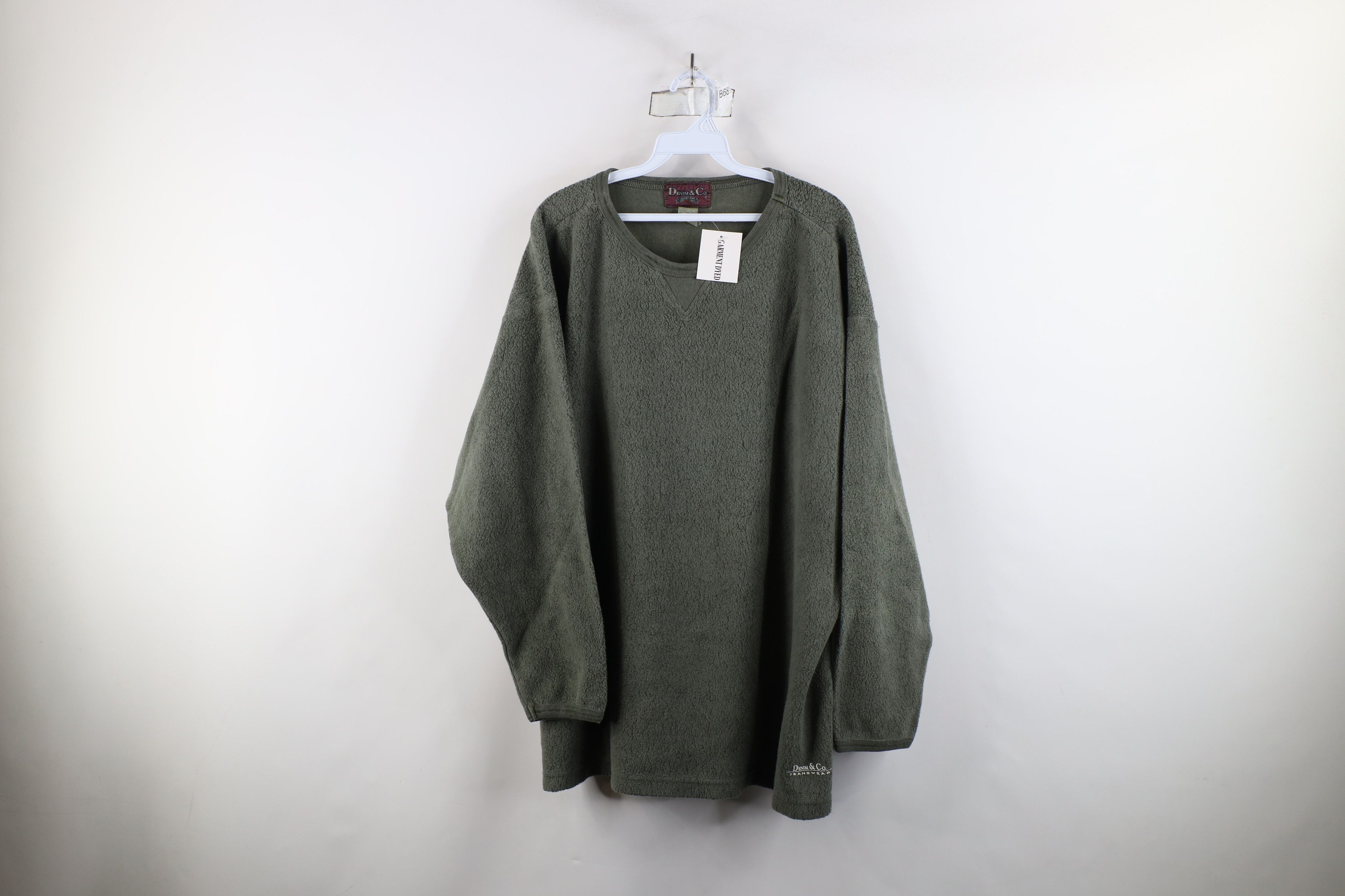Vintage Deadstock Vintage 90s Streetwear Dyed Fleece Sweatshirt USA Size 3XL / US 20-22 - 1 Thumbnail