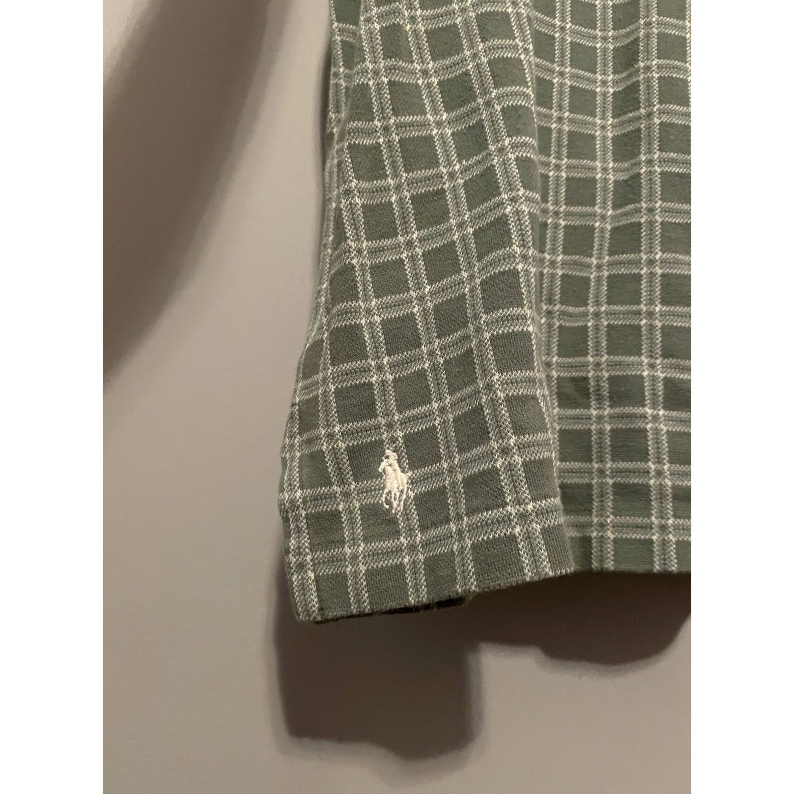 Ralph Lauren VINTAGE Ralph Lauren Polo Shirt Plaid 1/4 Button Pocket Long Sleeve XL Green Men’s Pullover Size US XL / EU 56 / 4 - 4 Thumbnail
