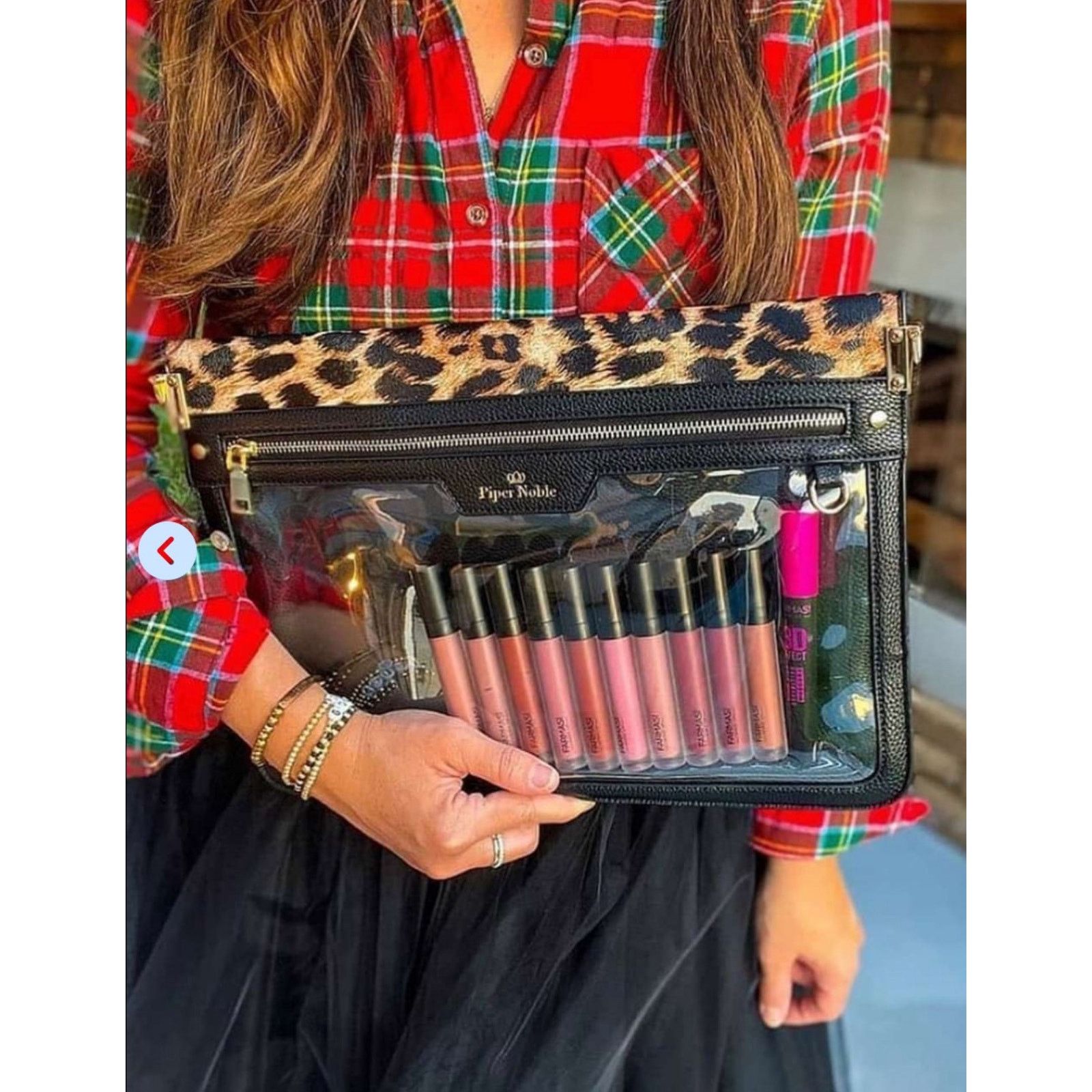 Other Piper Noble Leopard Print LARGE Organizer Laptop Crossbody Size ONE SIZE - 1 Thumbnail