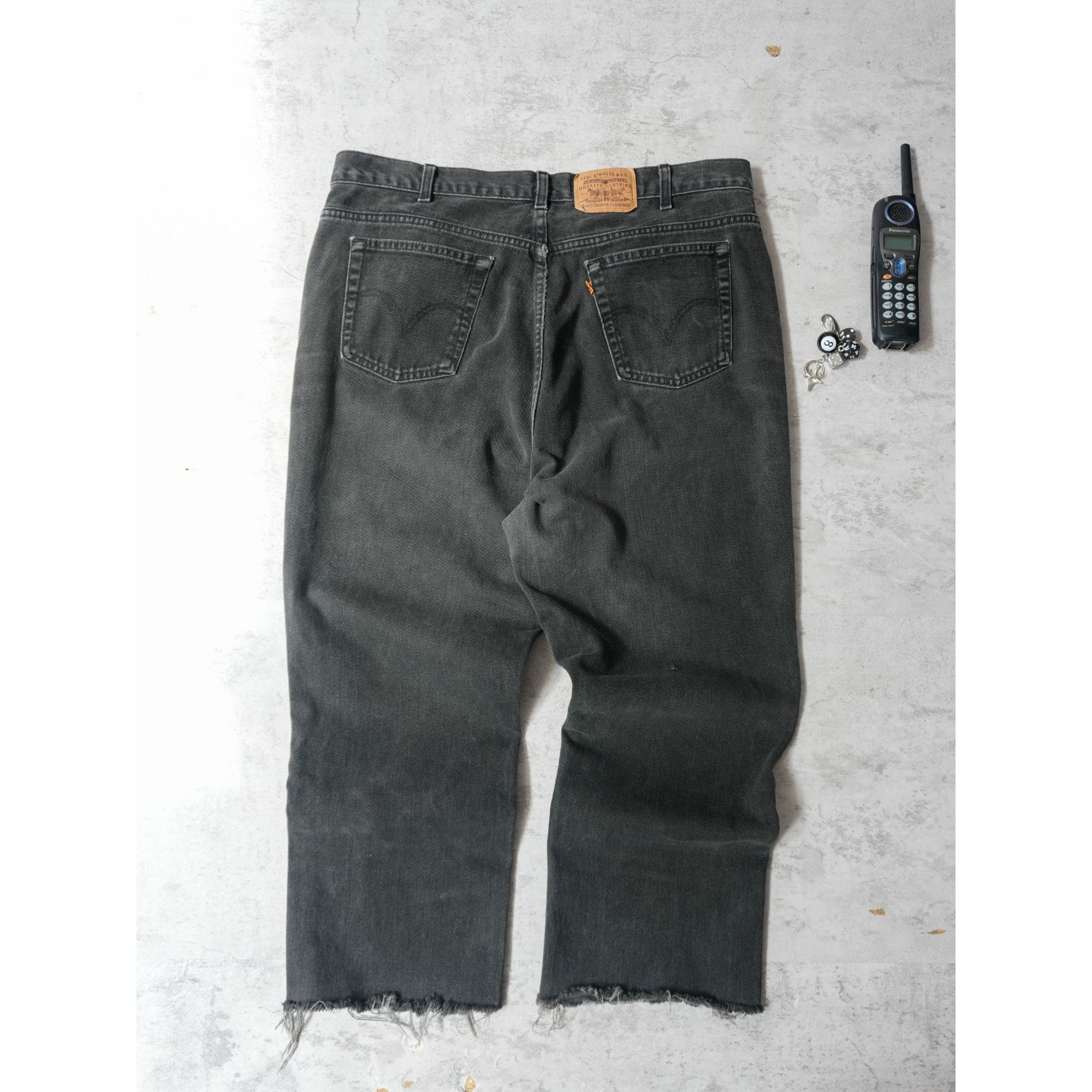 Levi's Vintage 90s Levis Orange Tab Black Jeans Size US 38 / EU 54 - 3 Thumbnail