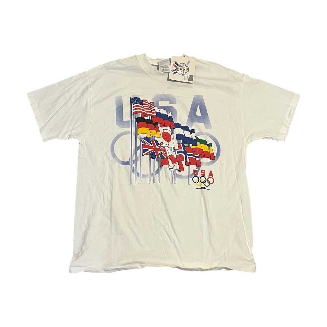 USA Olympics × Vintage VINTAGE Olympics Flags T Shirt DSWT Size US XL / EU 56 / 4 - 1 Thumbnail