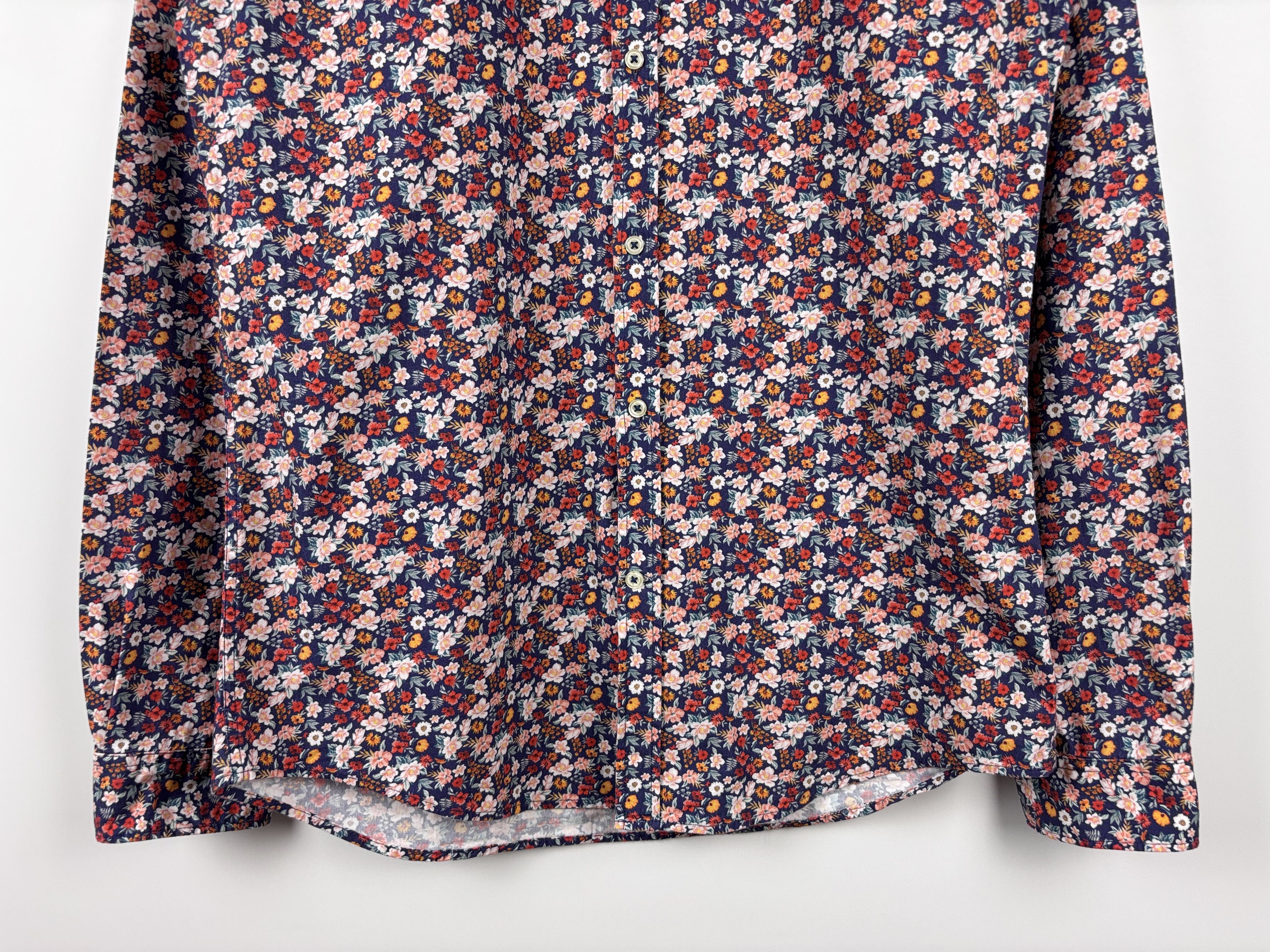 Zara ZARA Floral Button Down Shirt Slim Fit Multicolor Cotton S Size US S / EU 44-46 / 1 - 3 Thumbnail