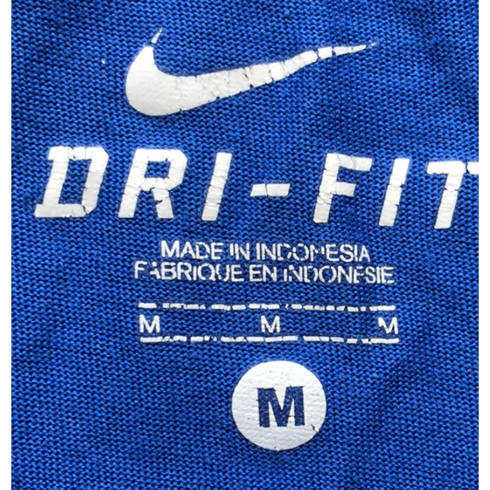 Nike Nike Dri-FIT T-Shirt Medium Blue Just Do It Train Shirt Mens Short Sleeve Logo Sports Regular Fit Size US M / EU 48-50 / 2 - 4 Thumbnail