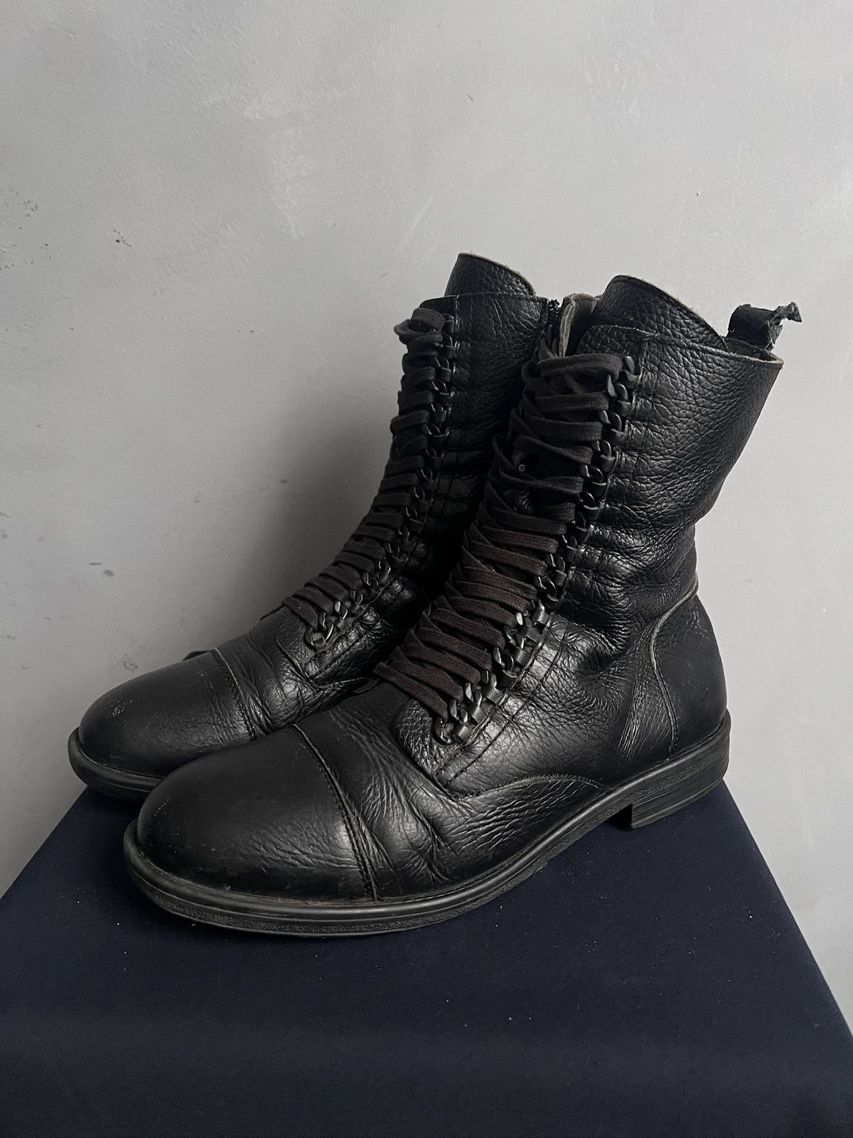 Guidi Lace combat boots 90s archive Rick Owens style avant garde Size US 8 / EU 41 - 5 Thumbnail