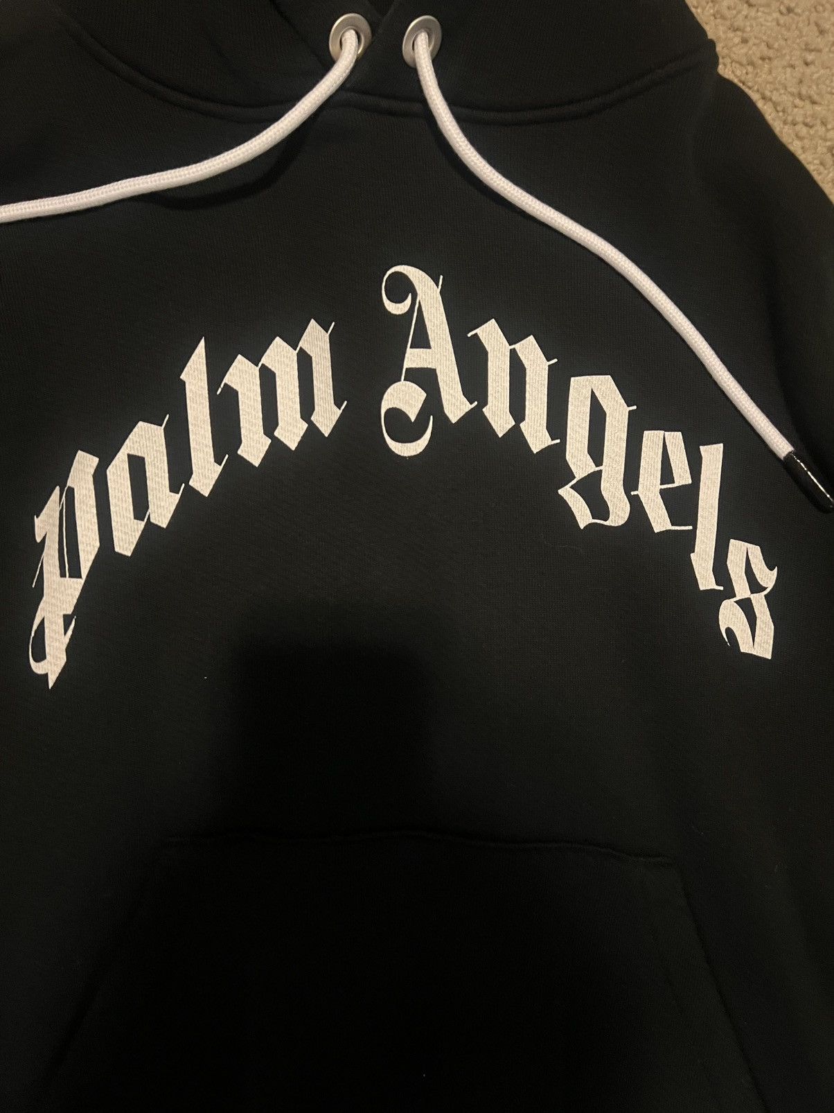 Palm Angels Palm Angels Black Curved Hoodie Size US M / EU 48-50 / 2 - 2 Thumbnail