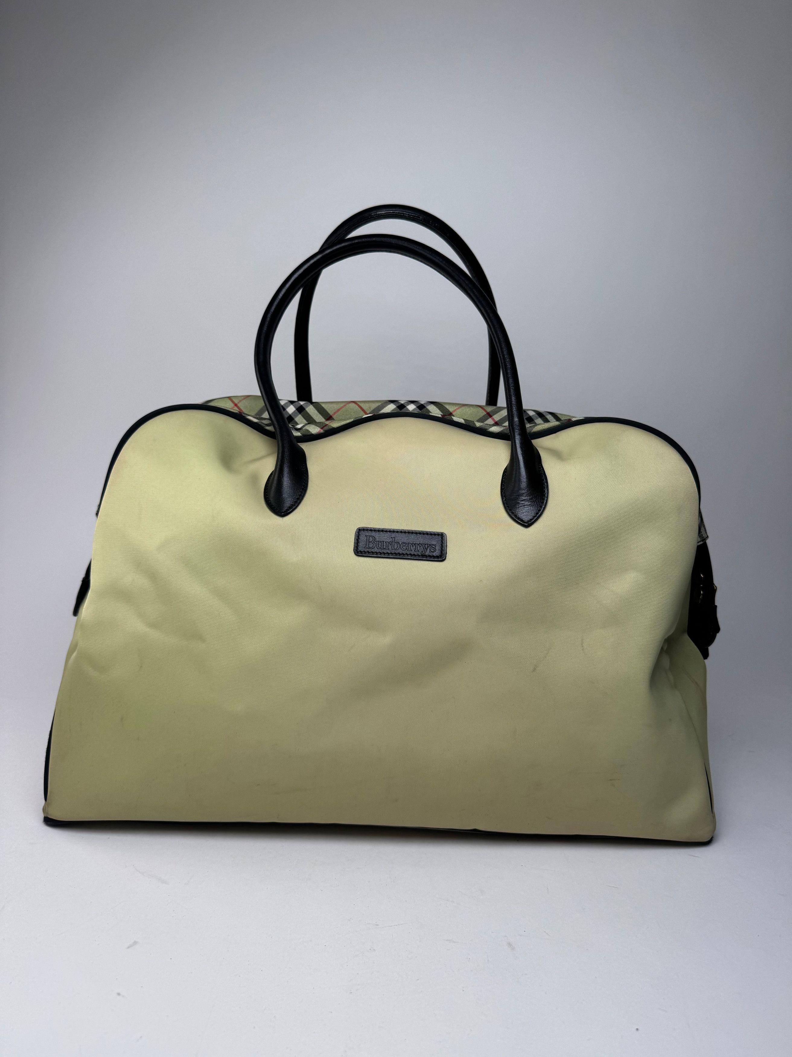 Burberry Vintage Duffel Bag Black Yellow Size ONE SIZE - 1 Thumbnail