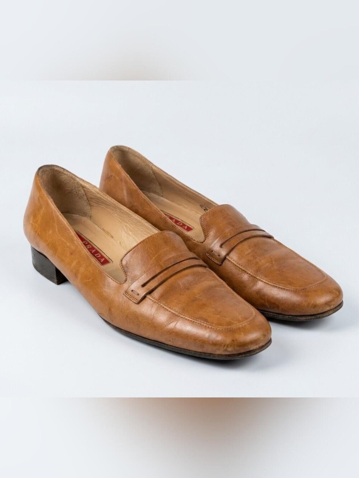 Cole Haan Cole Haan Cognac Leather Penny Loafers Size US 10.5 / IT 40.5 - 1 Thumbnail