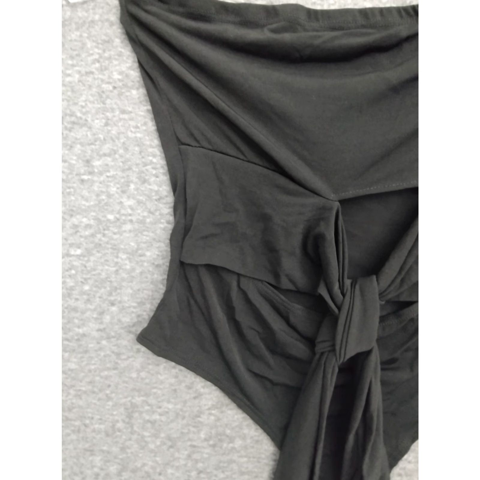 Vintage MAGIA Black Strapless One Piece Swimsuit L Women Beach Size ONE SIZE - 7 Thumbnail