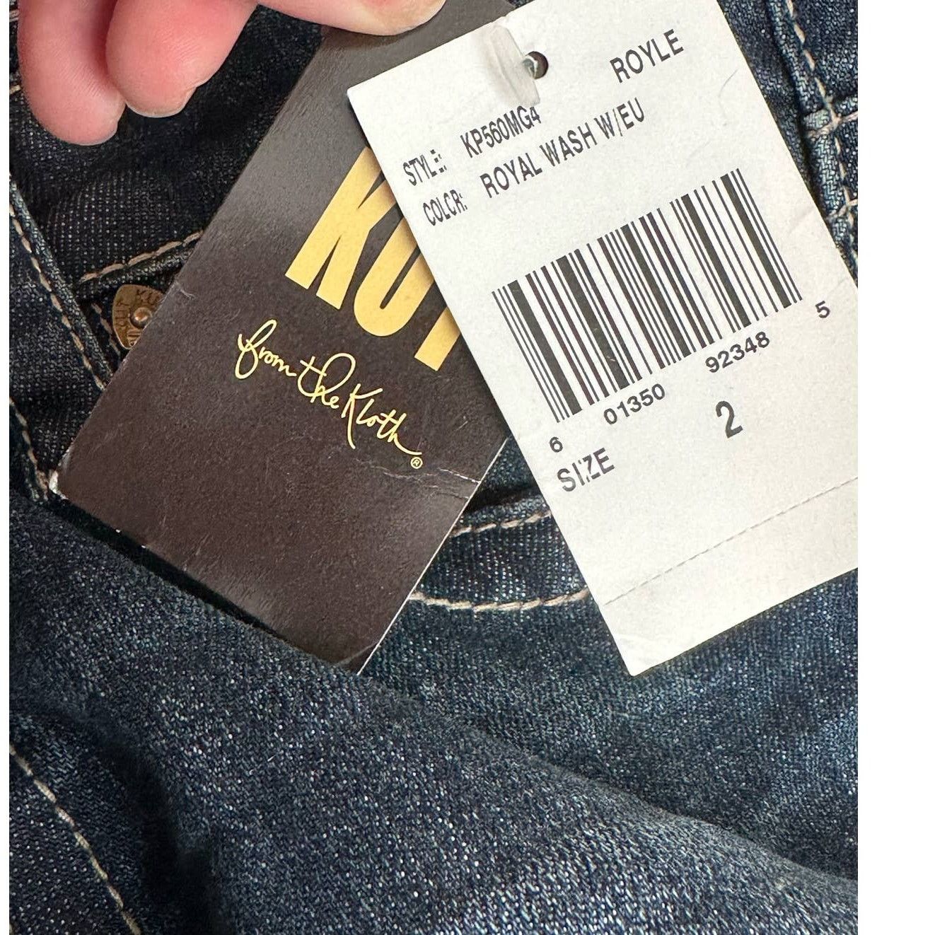 From The First KUT Stevie blue straight legs stretch jeans size 2 Size 26" / US 2 / IT 38 - 5 Thumbnail