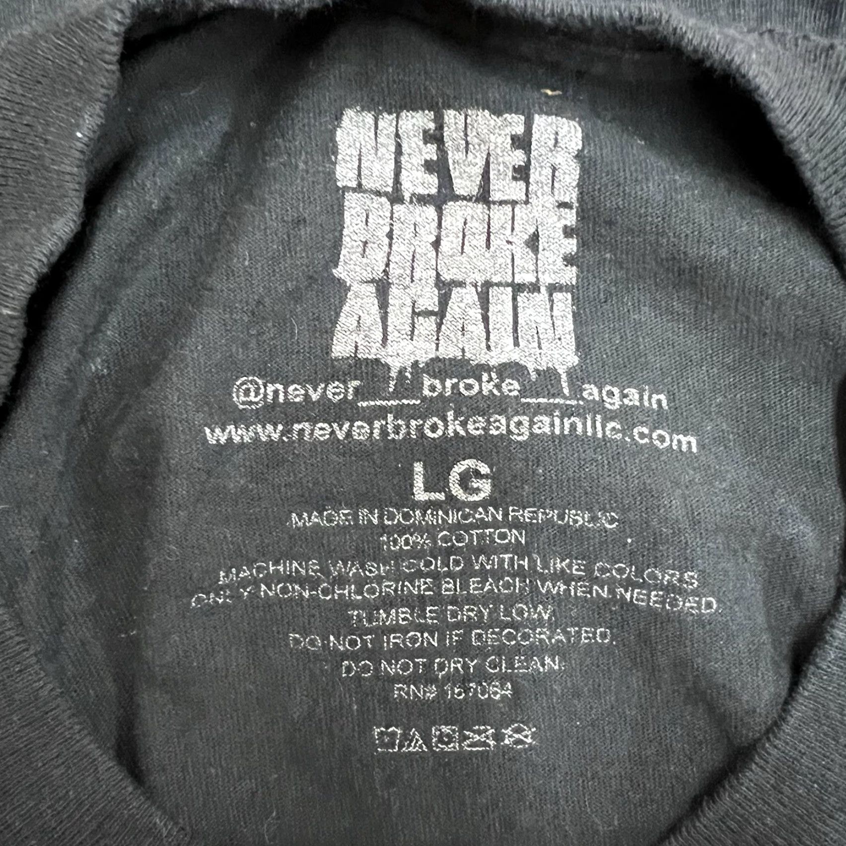 Vintage Never Broke Again T-Shirt Adult L Black Young Boy Size US L / EU 52-54 / 3 - 4 Thumbnail