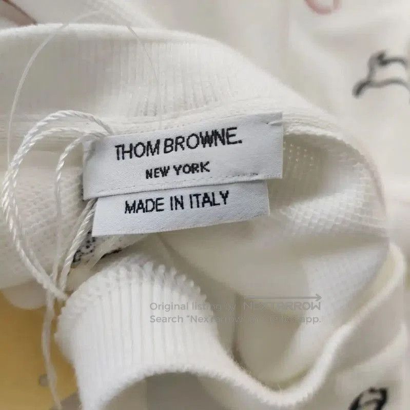 Thom Browne Thom Browne White Cotton Women's T-Shirt . Size L / US 10 / IT 46 - 3 Thumbnail