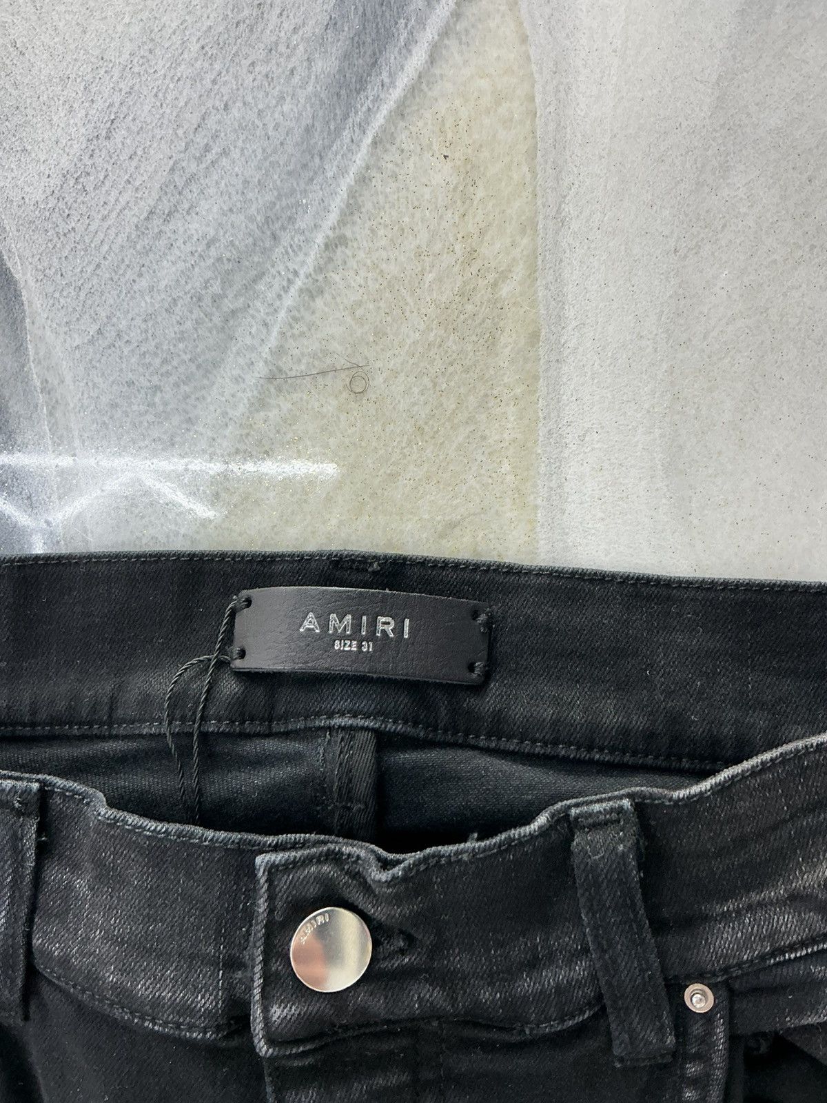 Amiri Amiri Stencil Denim Jeans Black Size 31 Size US 31 - 7 Thumbnail