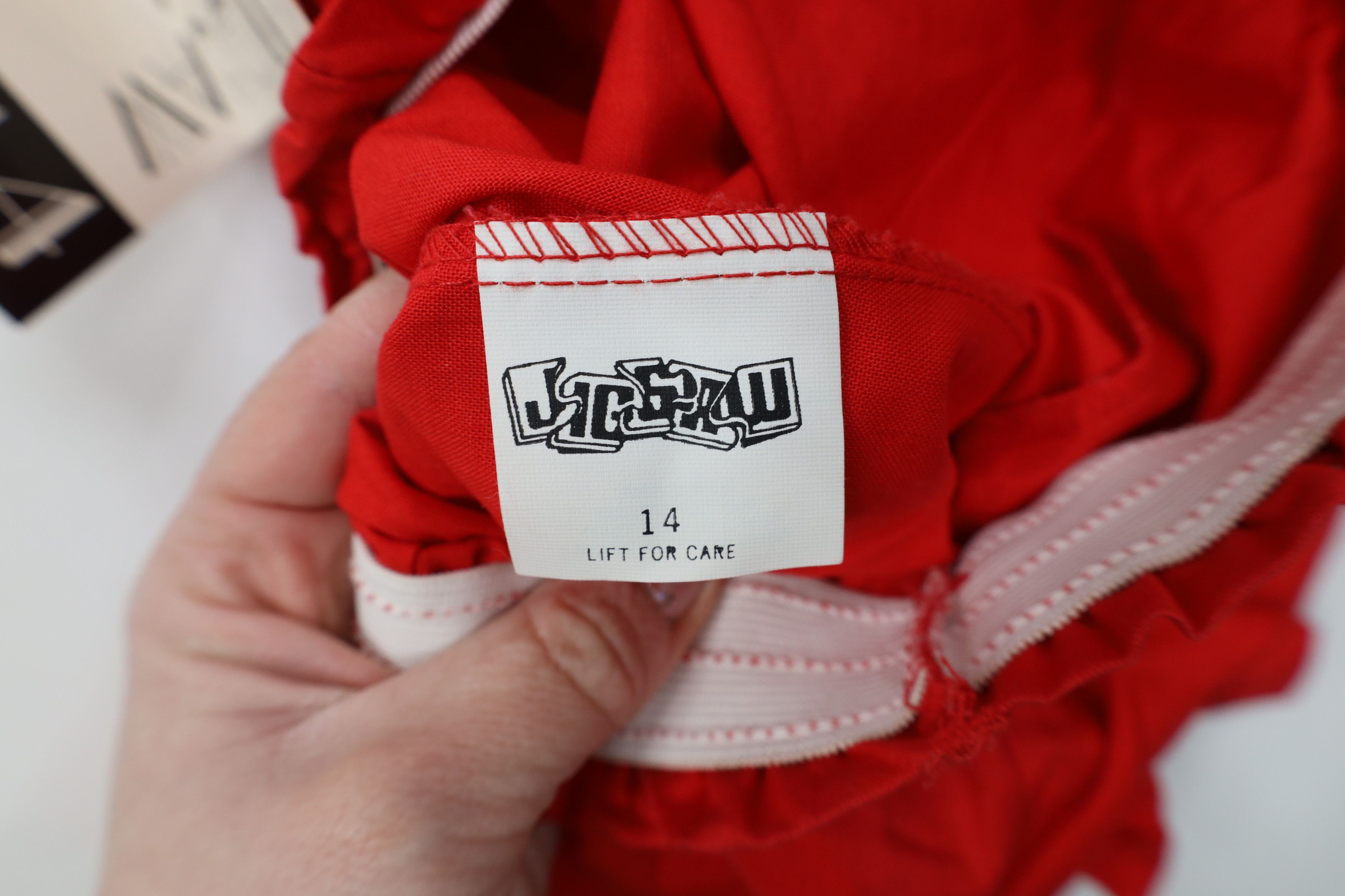 Vintage Deadstock Vintage 90s Streetwear Blank Shorts Red Cotton USA Size 36" / US 14 / IT 50 - 7 Thumbnail