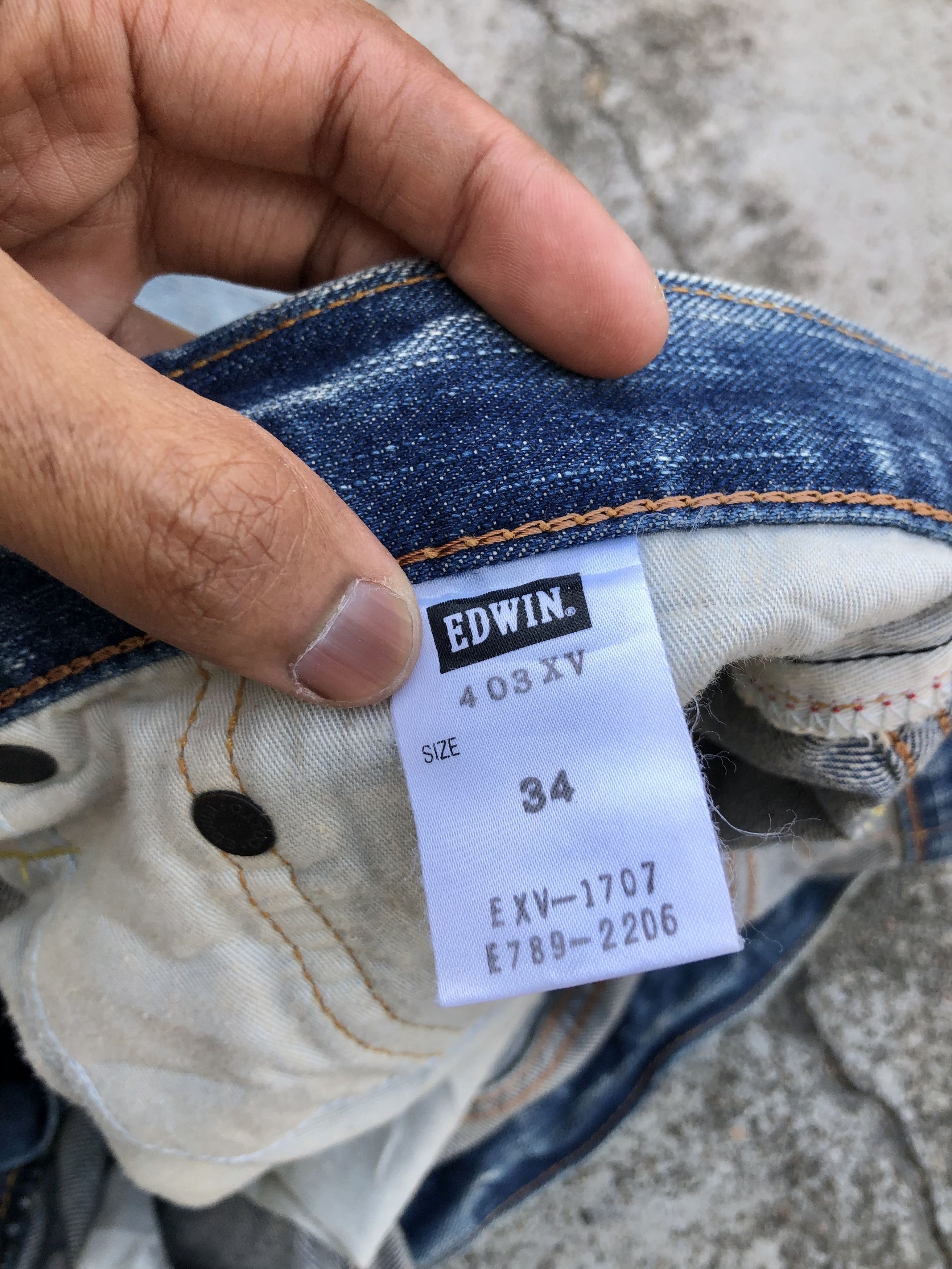 Edwin VINTAGE EDWIN BORO PATCHES JEANS Size US 35 - 7 Thumbnail