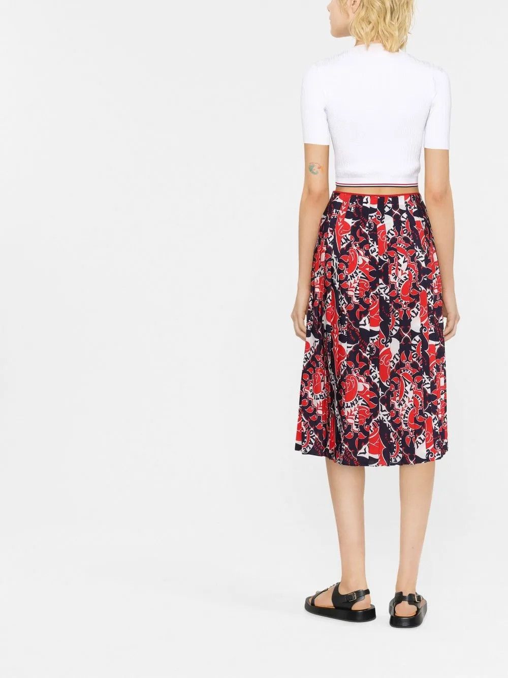 Valentino o1y0326 Midi Skirt in Multicolor Size 30" / US 8 / IT 44 - 4 Thumbnail