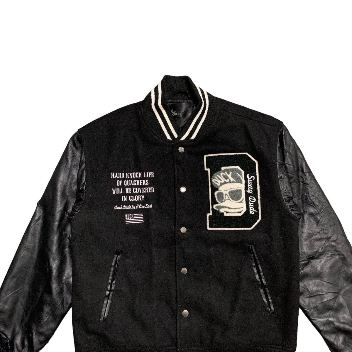 Japanese Brand B One Soul Duck Dude Quackers Varsity Jacket Size US M / EU 48-50 / 2 - 4 Thumbnail