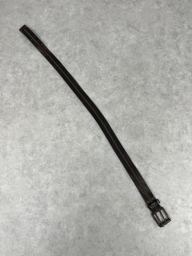 Dolce & Gabbana 2000s Dolce & Gabbana Archive Brown Leather Belt Size ONE SIZE - 6 Thumbnail