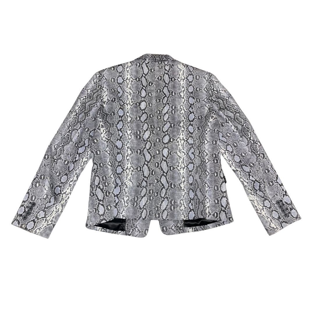 Michael Kors Snakeskin Print Front Button Blazer 14 Stylish Classy Chic Size XL / US 12-14 / IT 48-50 - 2 Thumbnail