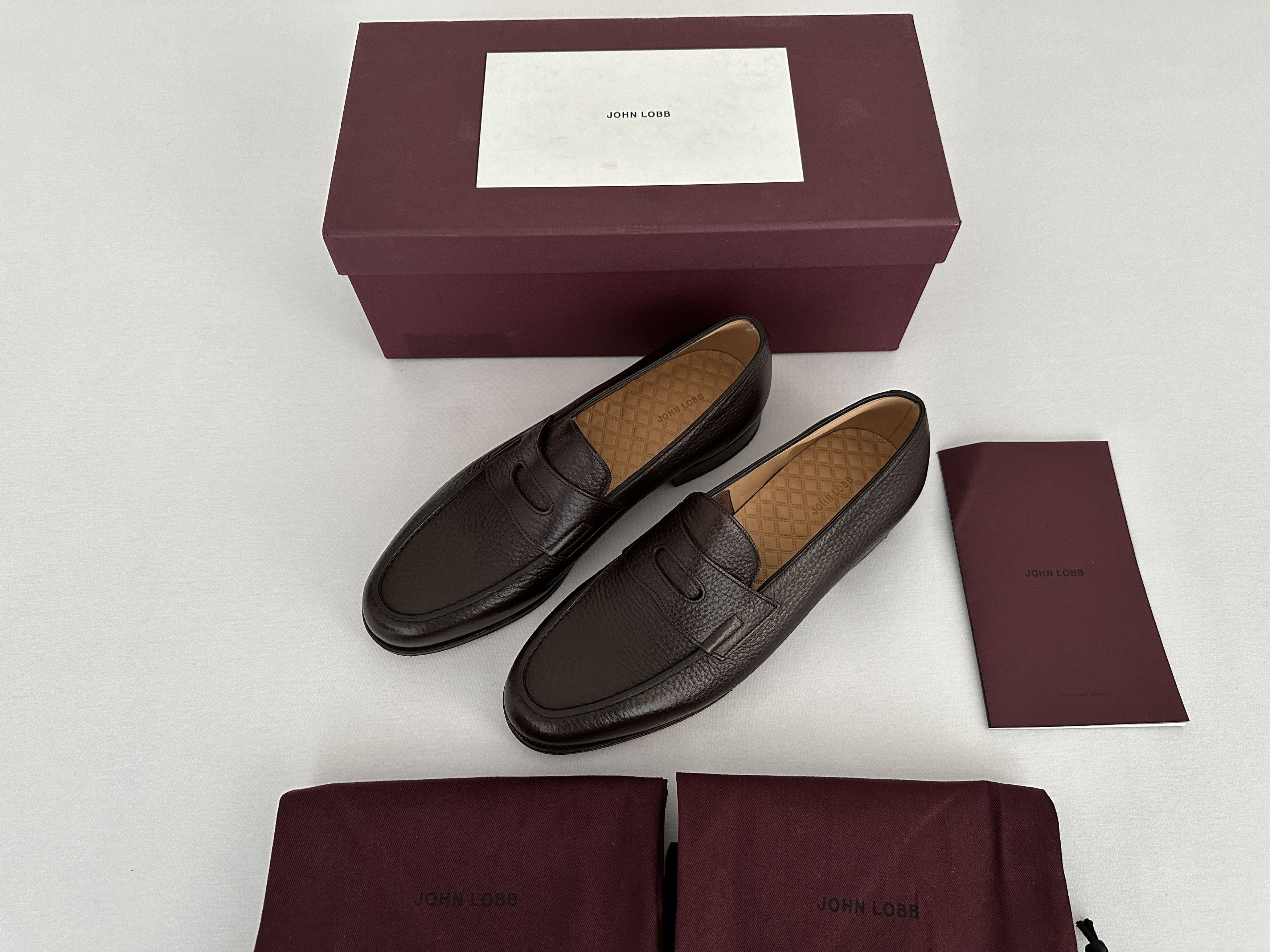 John Lobb Lopez Loafers Moorland Grain Leather Size US 9 / EU 42 - 2 Thumbnail